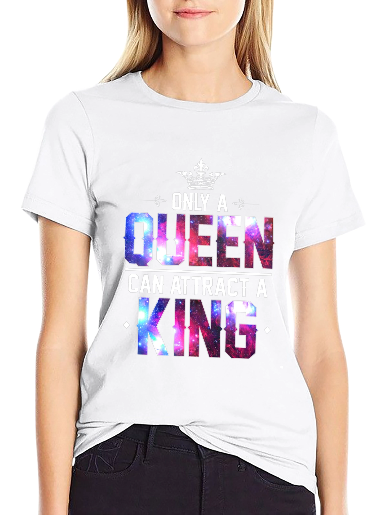 Black Queen & King Graphic T-Shirt view 9