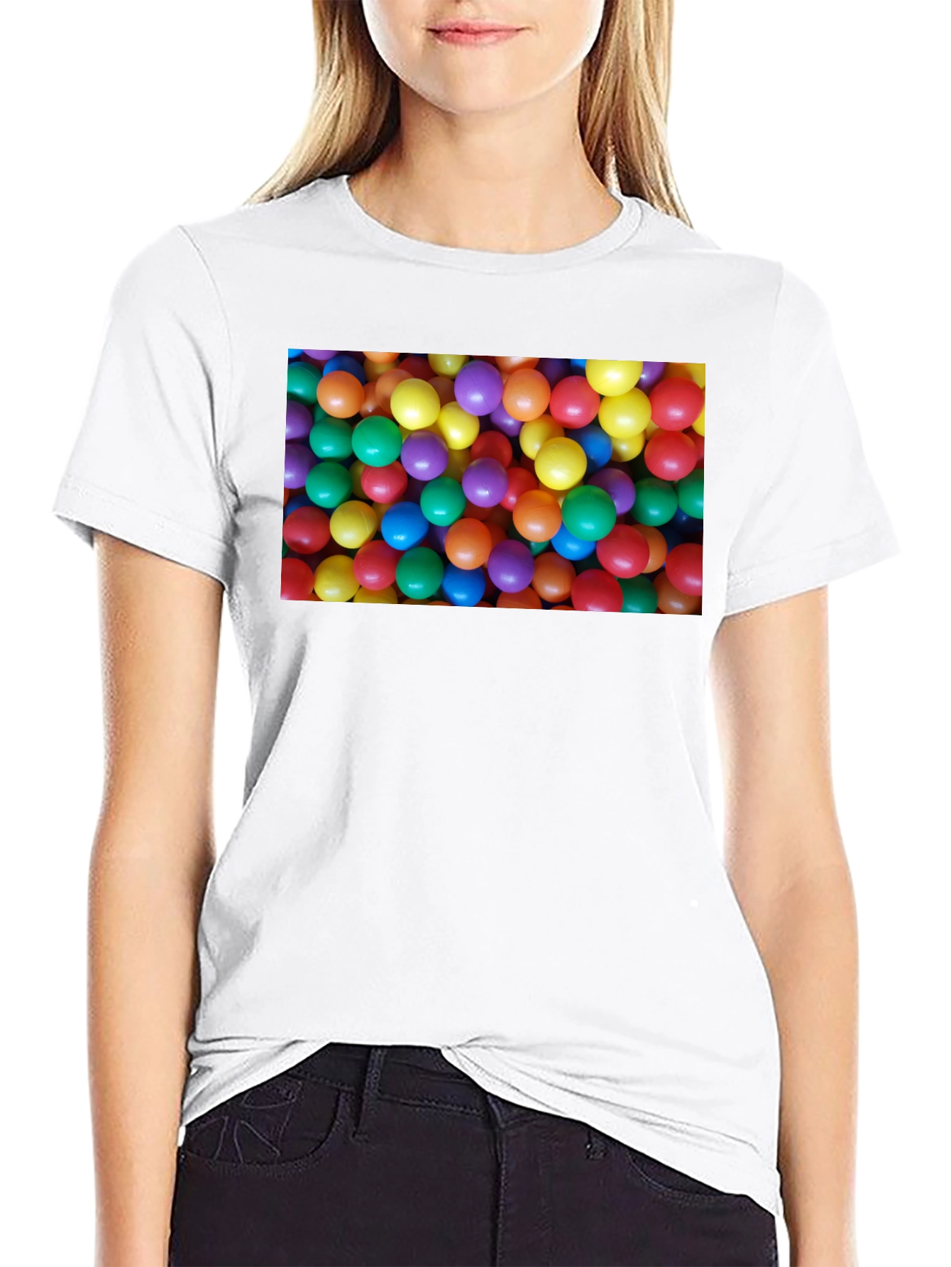Black Fun Ball Pit T-Shirt - Novelty Graphic Tee view 9