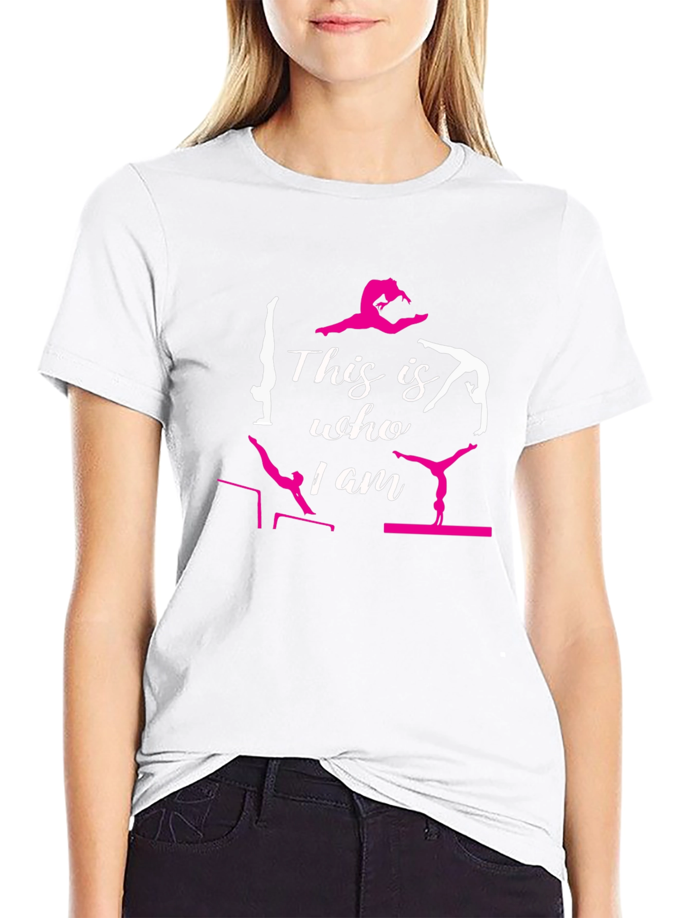 Black Gymnastics T-Shirt - This is Who I Am view 9