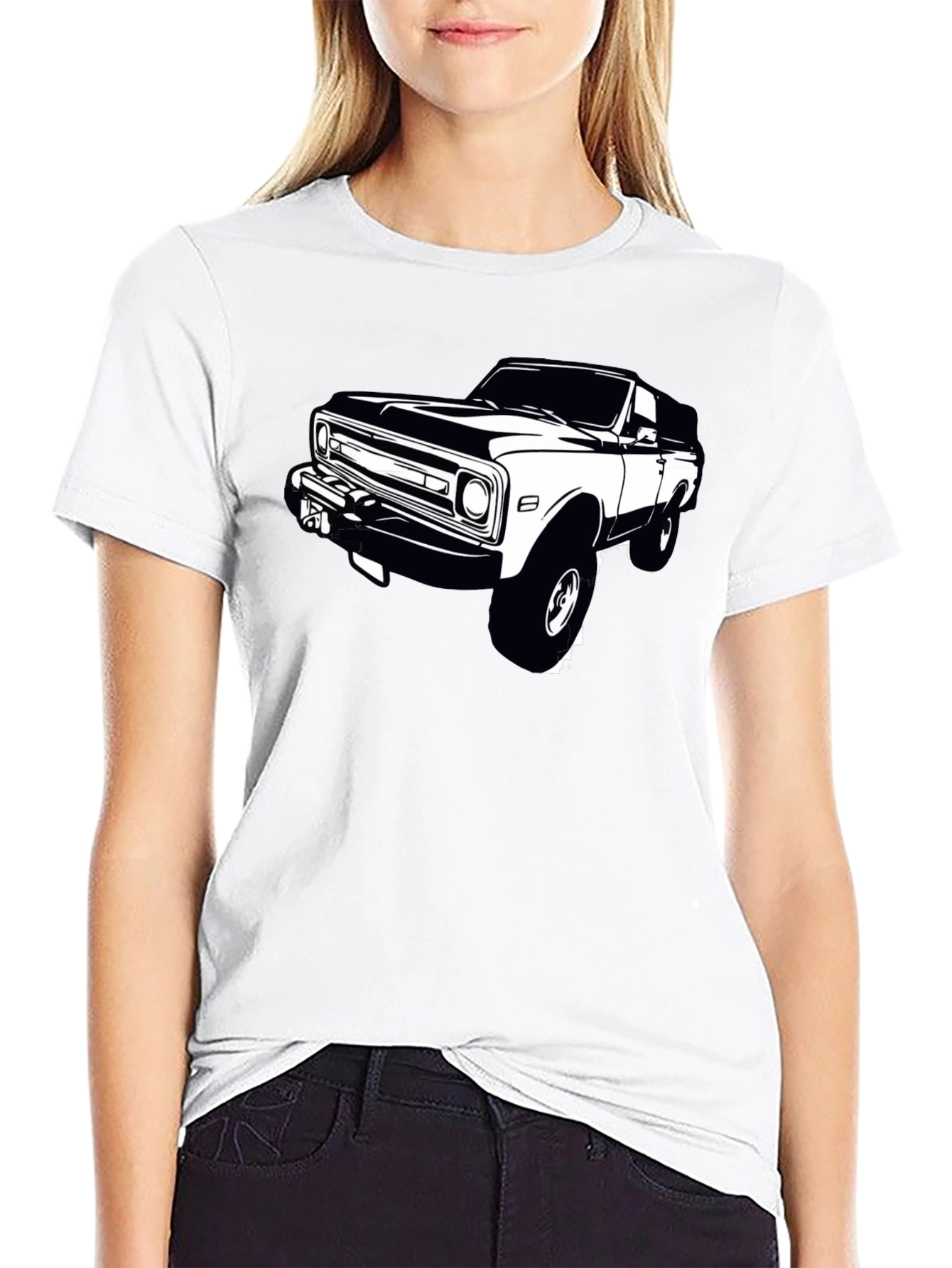 Black Classic Truck Graphic Tee - Black view 9