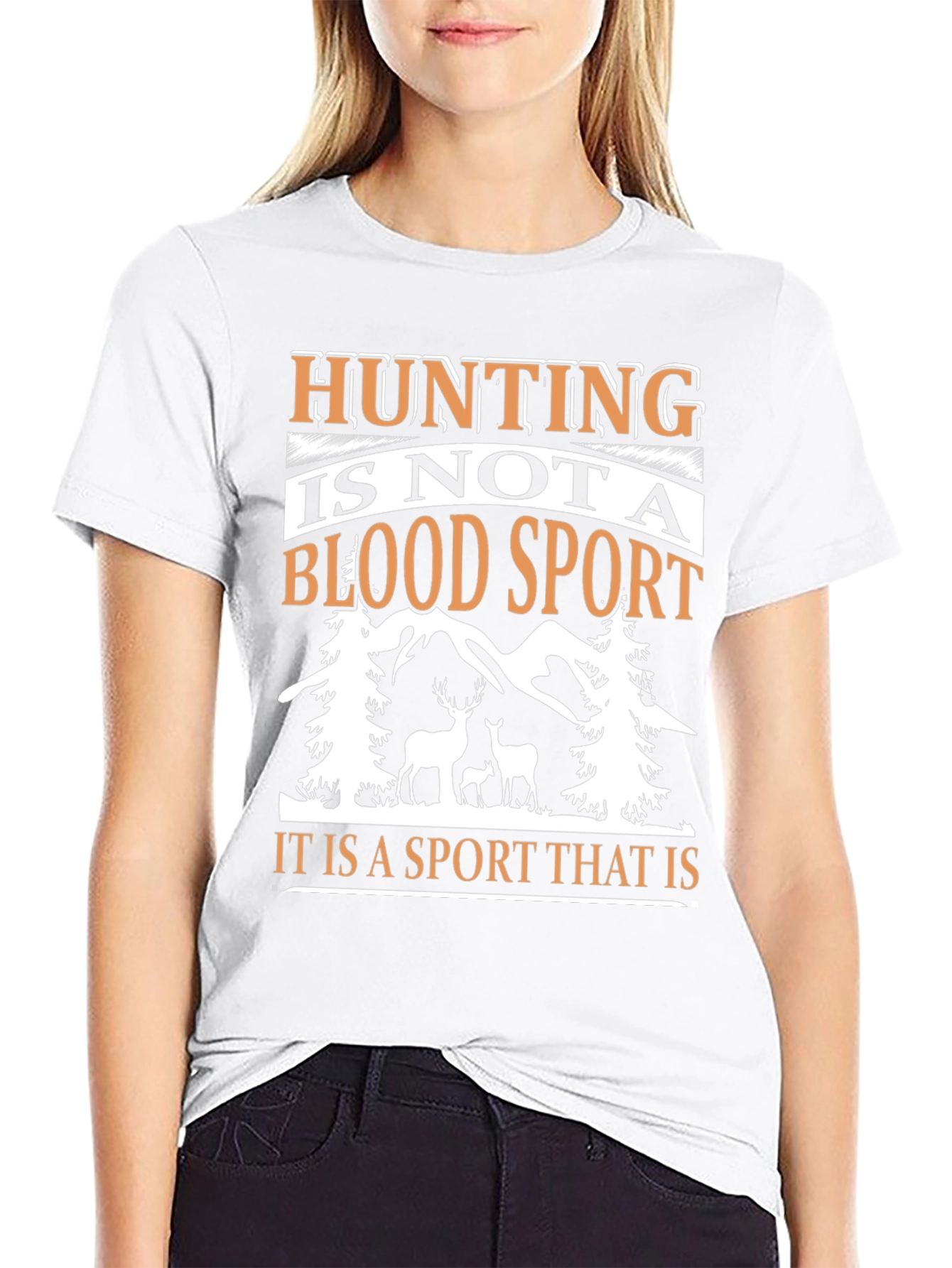 Black Hunting Is Not A Blood Sport Graphic Tee view 9