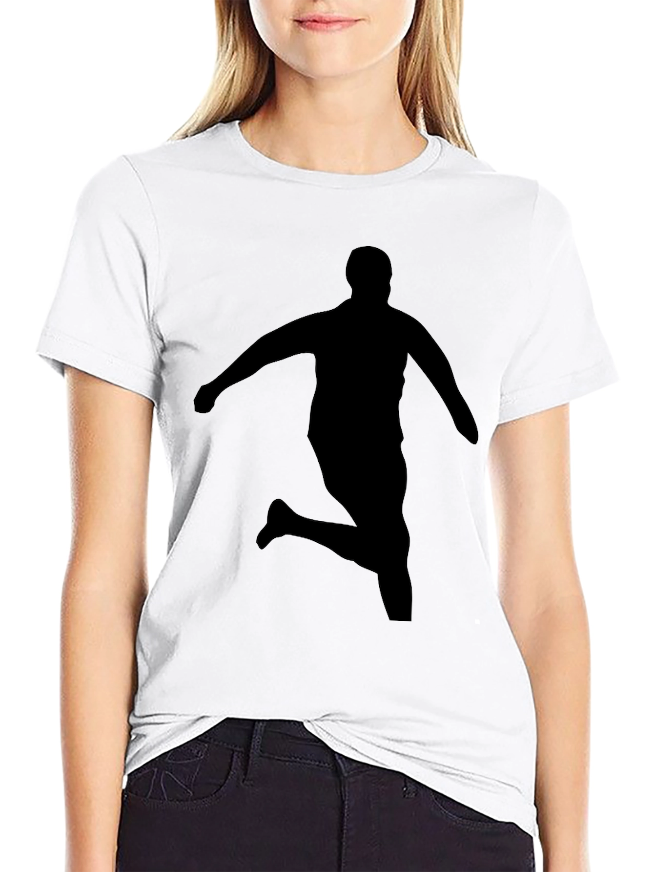 Black Silhouette Runner Black T-Shirt view 9