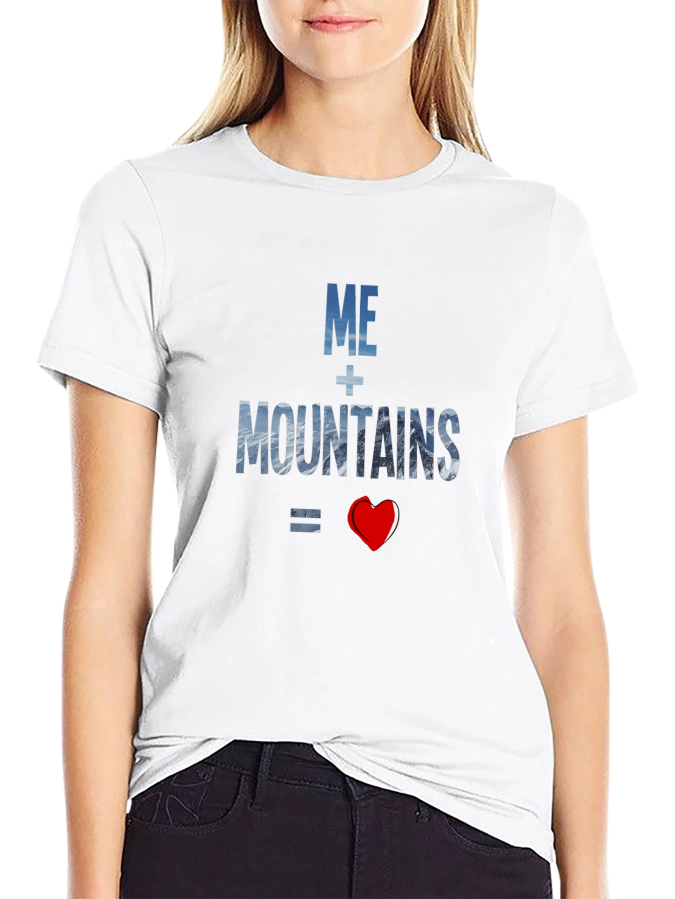 Black Me + Mountains = Love Graphic Tee view 9
