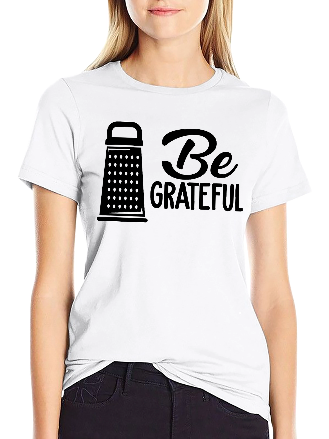 Be Grateful Funny Grater Design Tee - 9