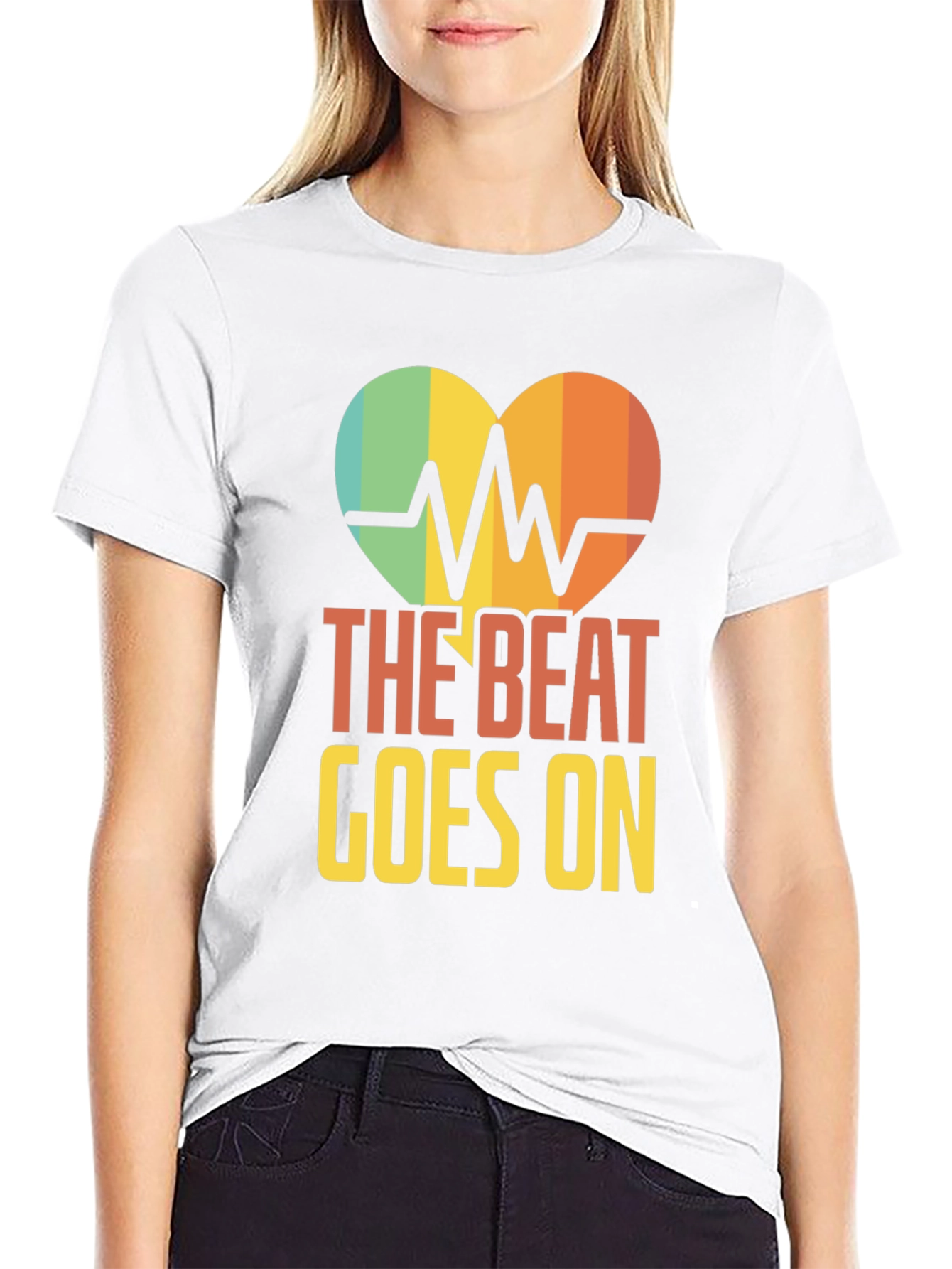 Black The Beat Goes On Graphic Tee view 9