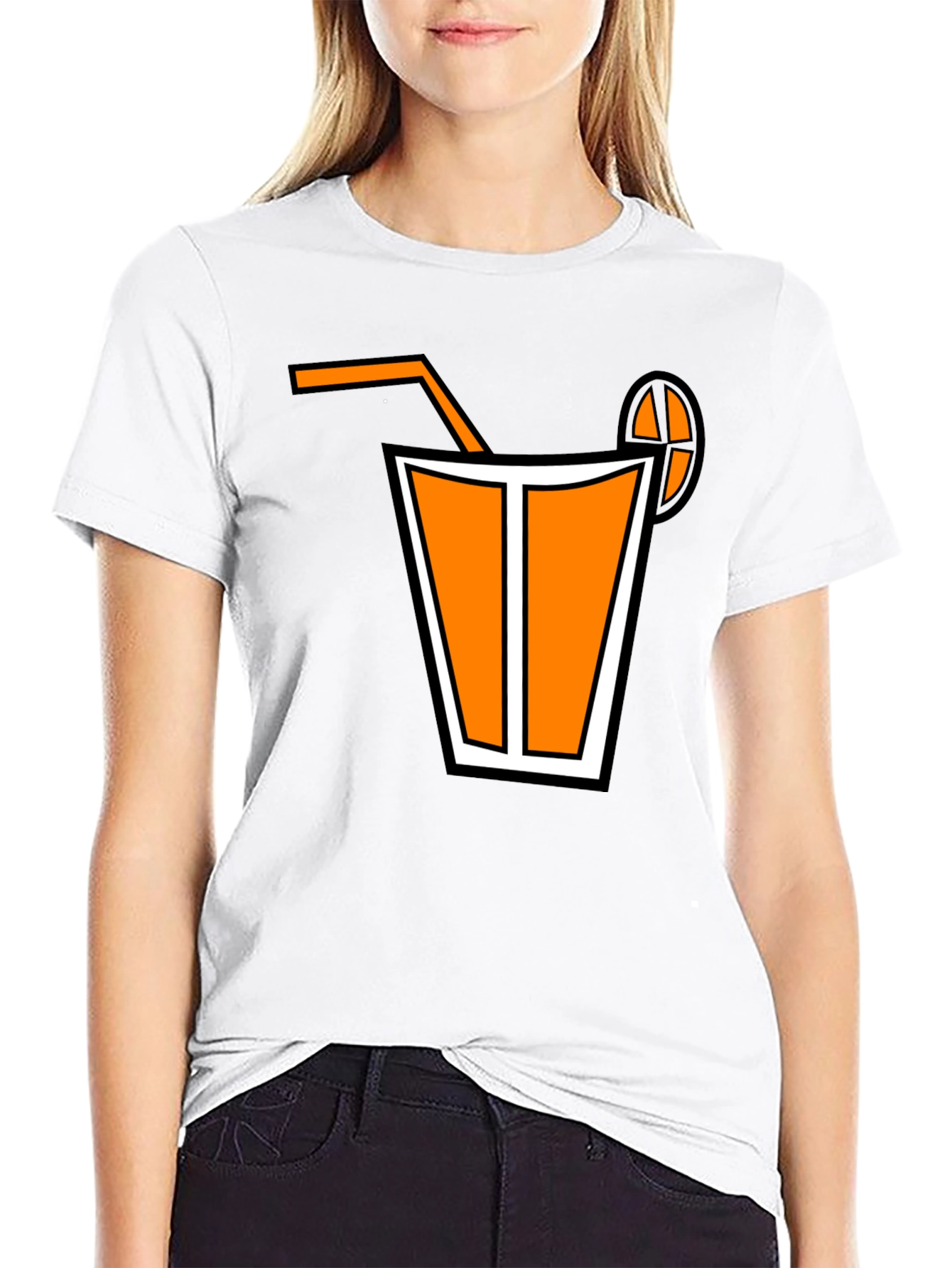 Black Orange Juice Graphic Tee view 9