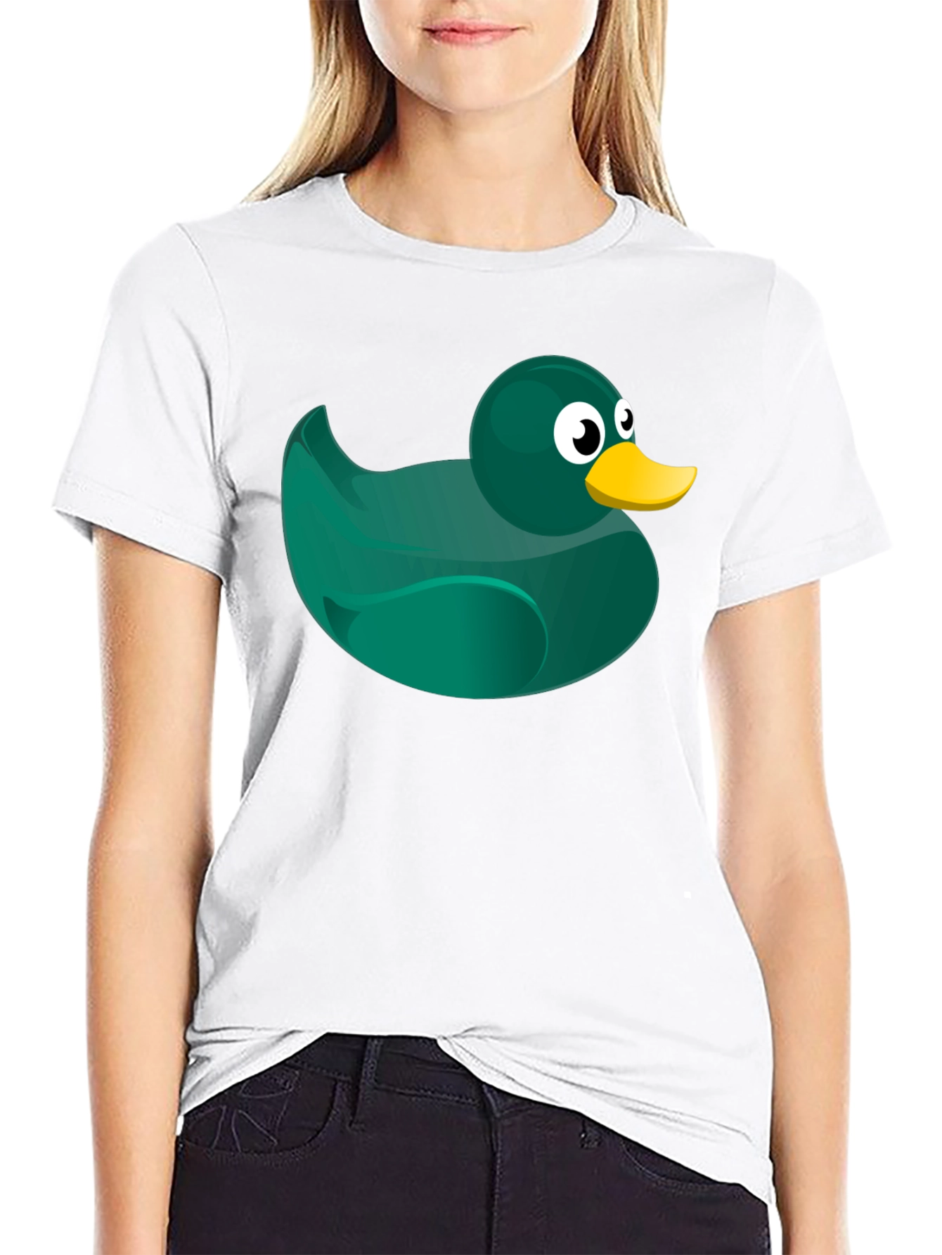 Black Emerald Rubber Duck T-Shirt view 9