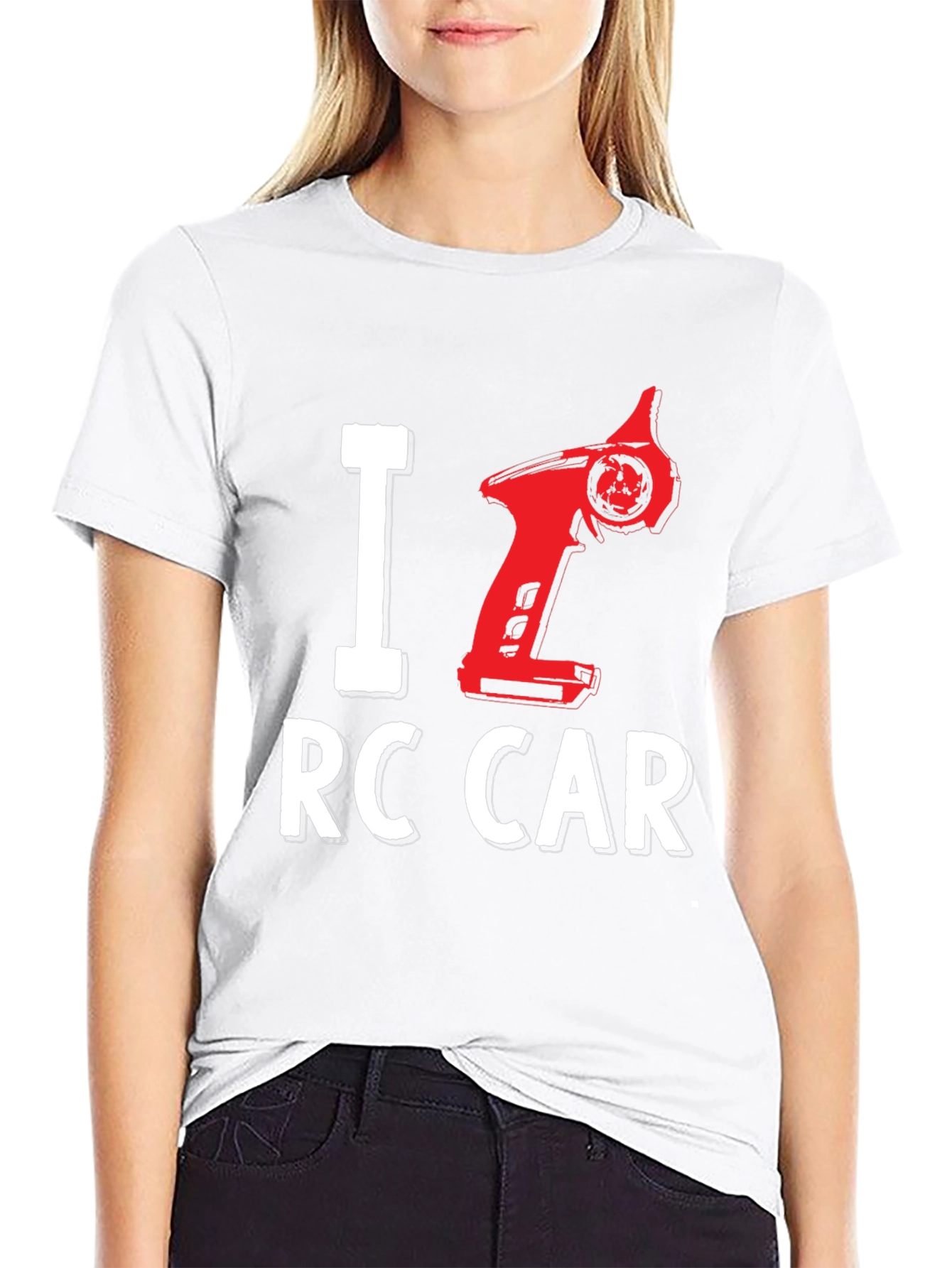 Black I Love RC Car Black T-Shirt view 9