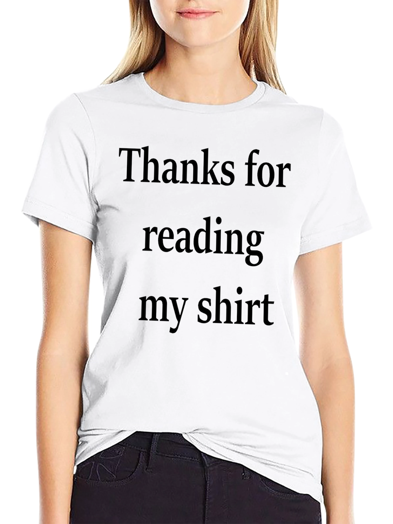 Black Thanks For Reading My Shirt - Novelty T-Shirt view 9