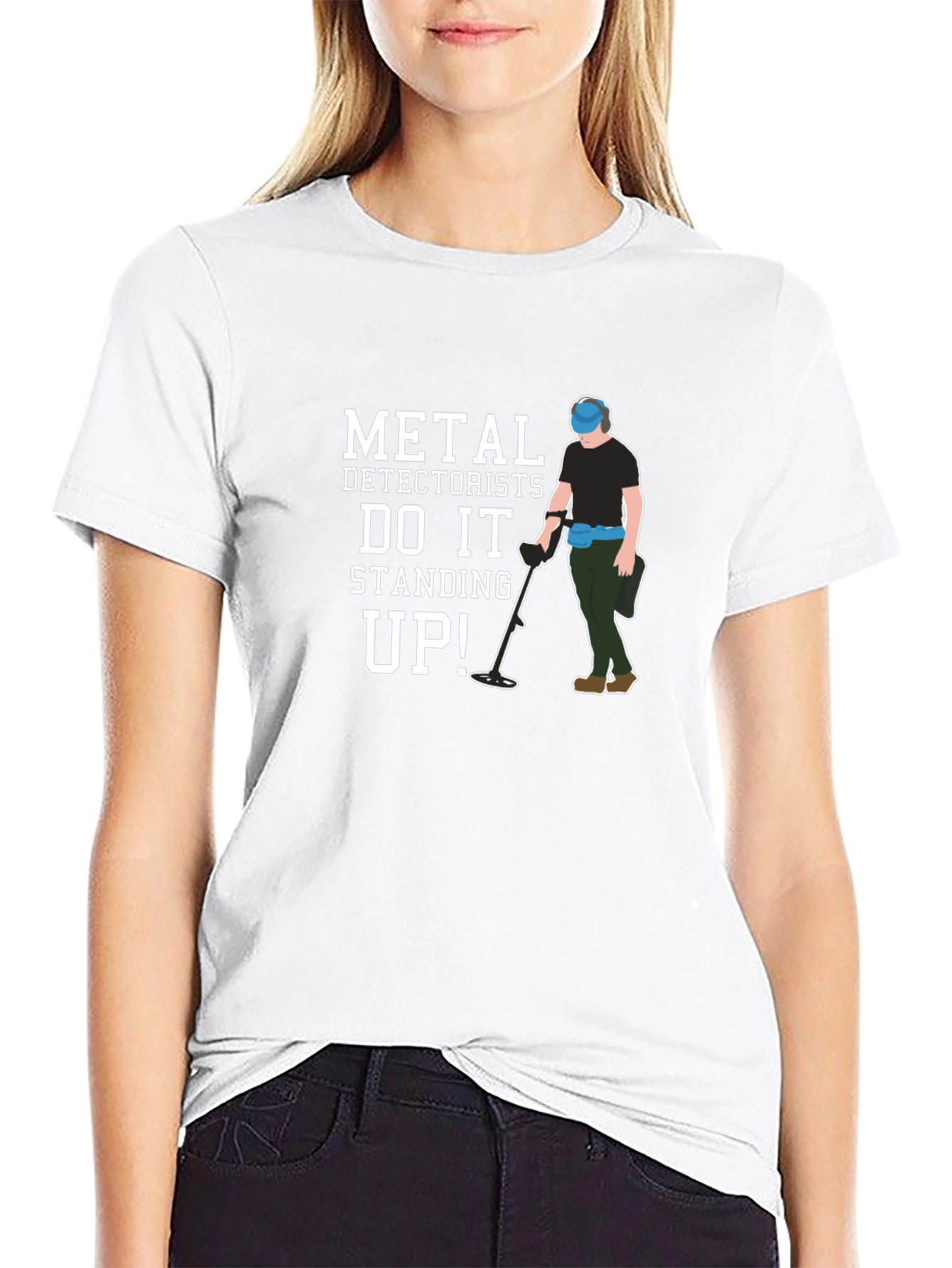 Metal Detectorist Standing Up T-Shirt - 9