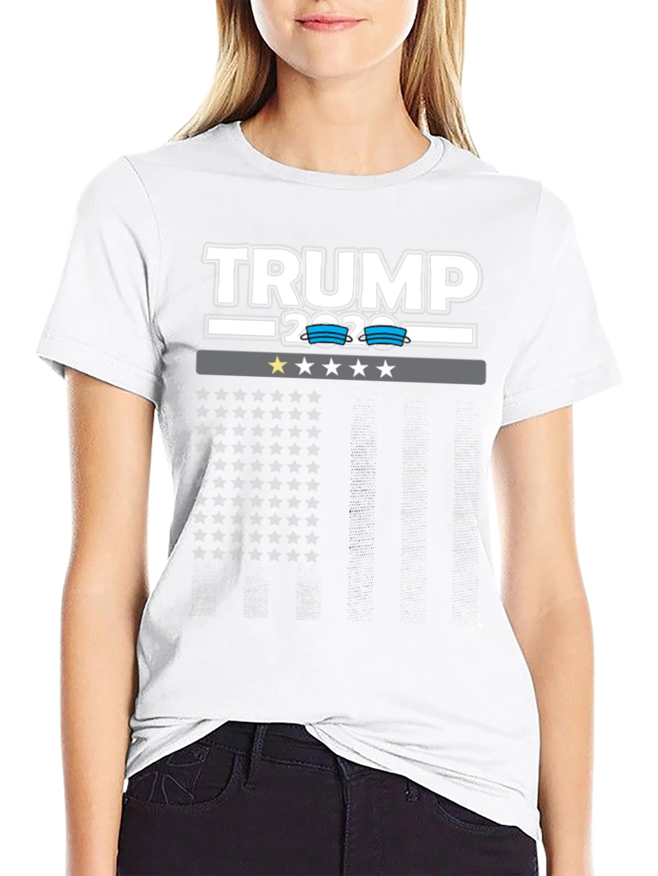 Black Trump 2020 Graphic Print Tee view 9