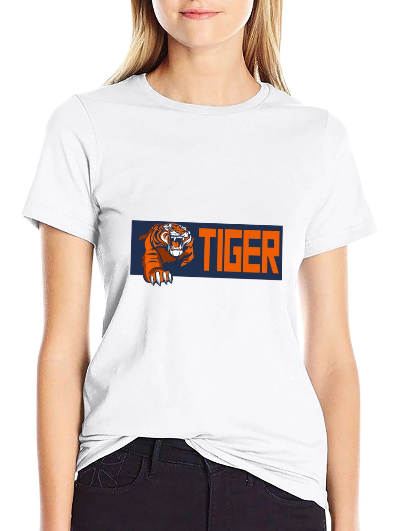 Black Cool Tiger Graphic T-Shirt - Bold Design view 9