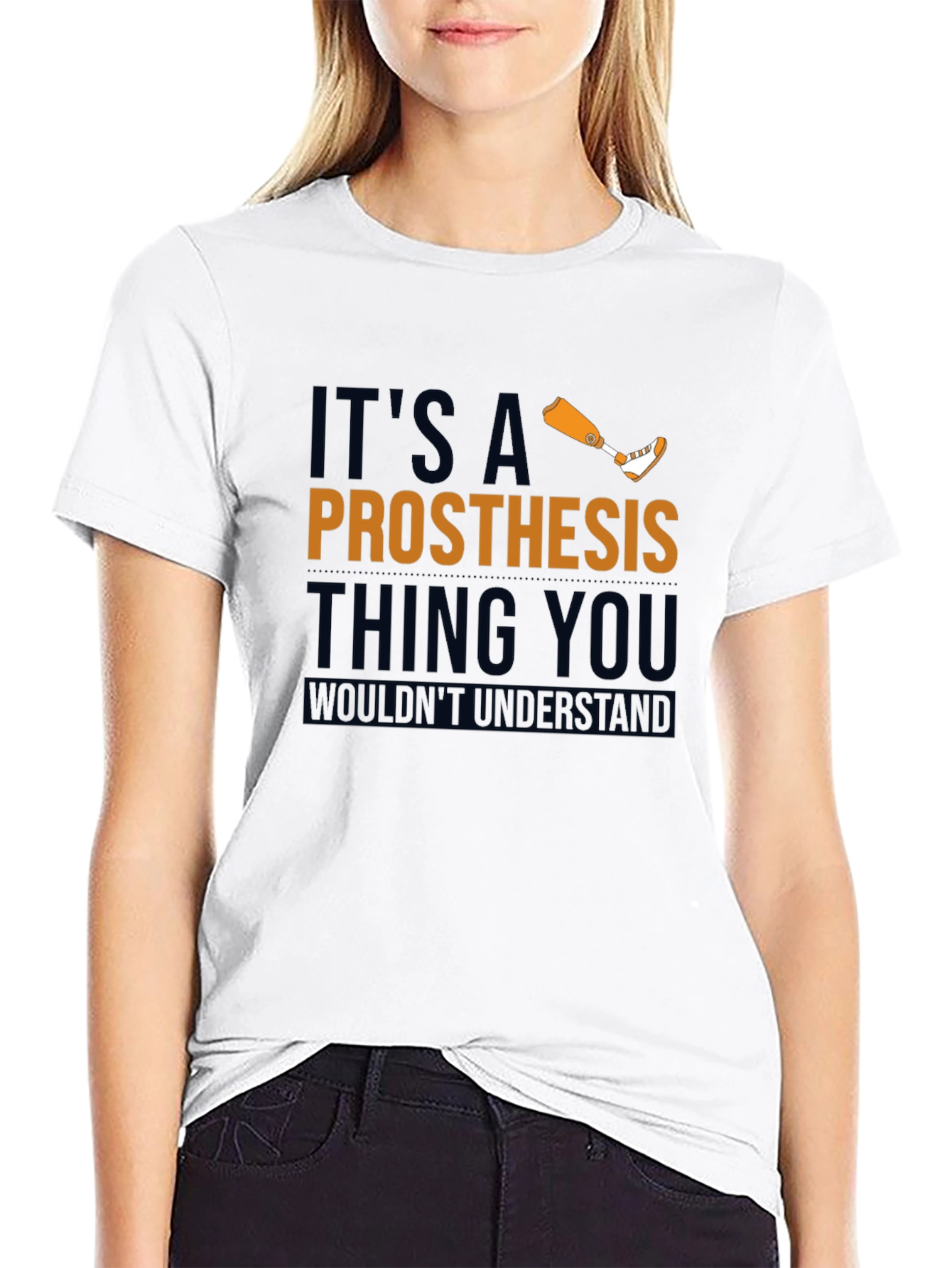 Black Prosthesis Thing T-Shirt - Unique Design, Comfortable Fit view 9