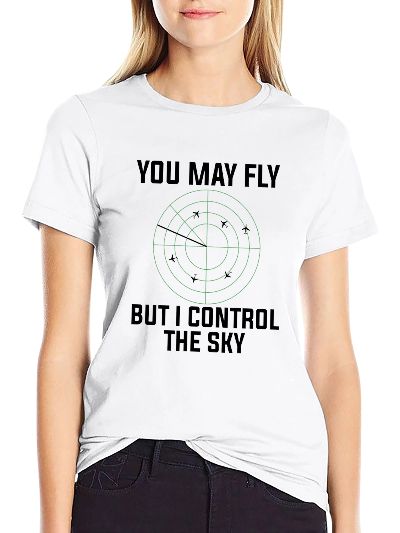 Black You May Fly, But I Control The Sky T-Shirt view 9