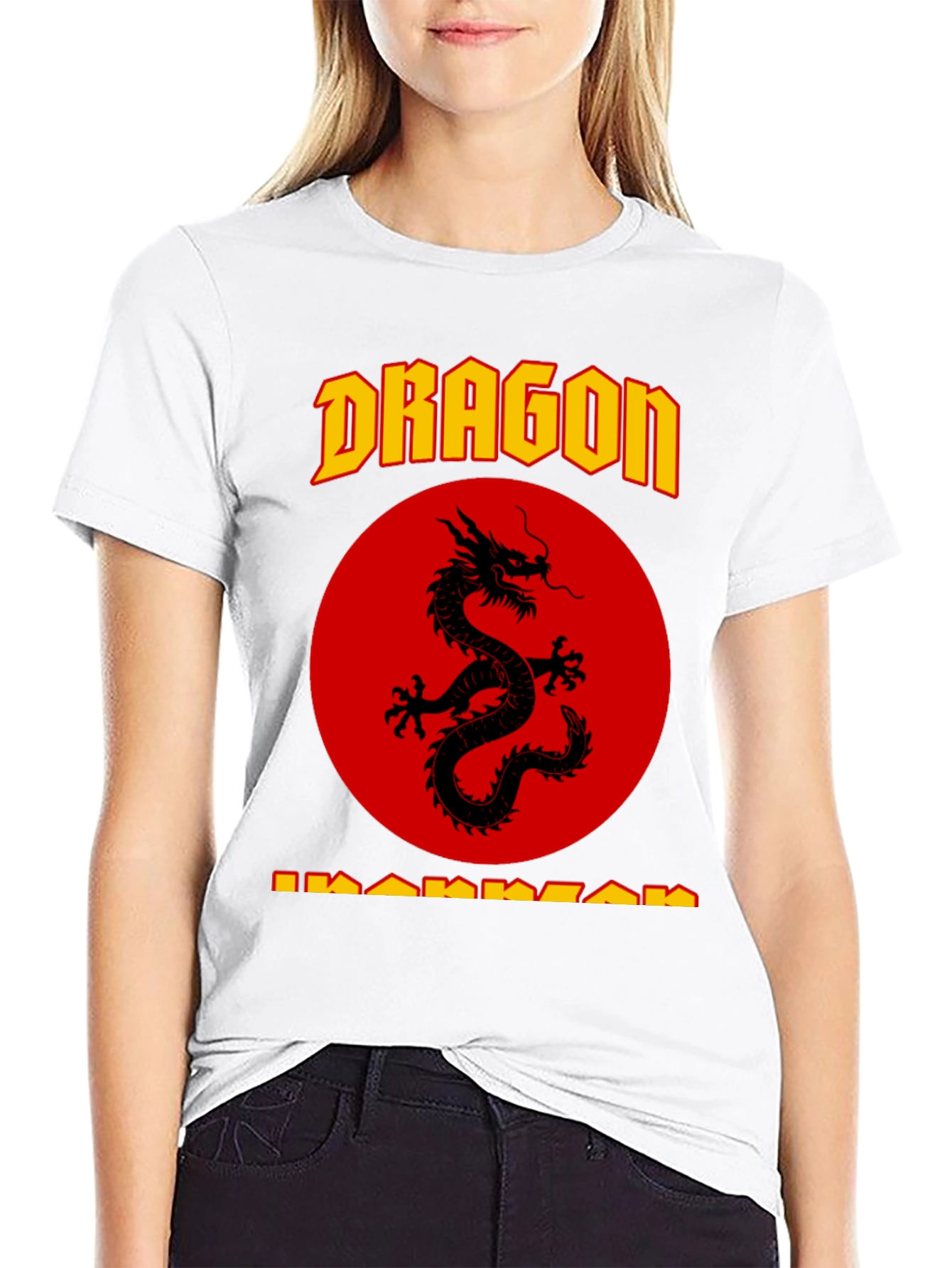 Black Dragon Warrior Graphic T-Shirt - Black view 9