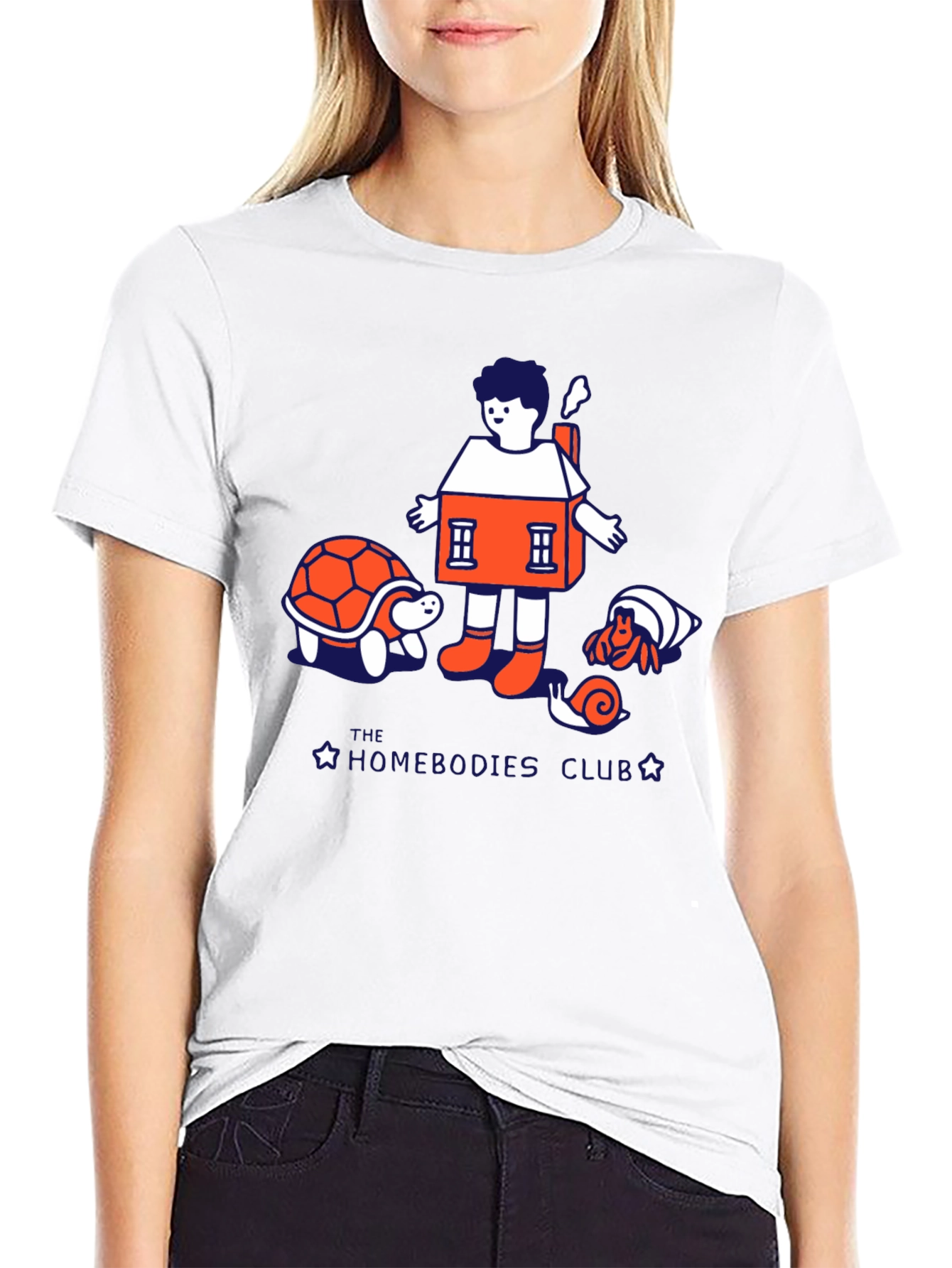 Black Homebodies Club Graphic Tee view 9