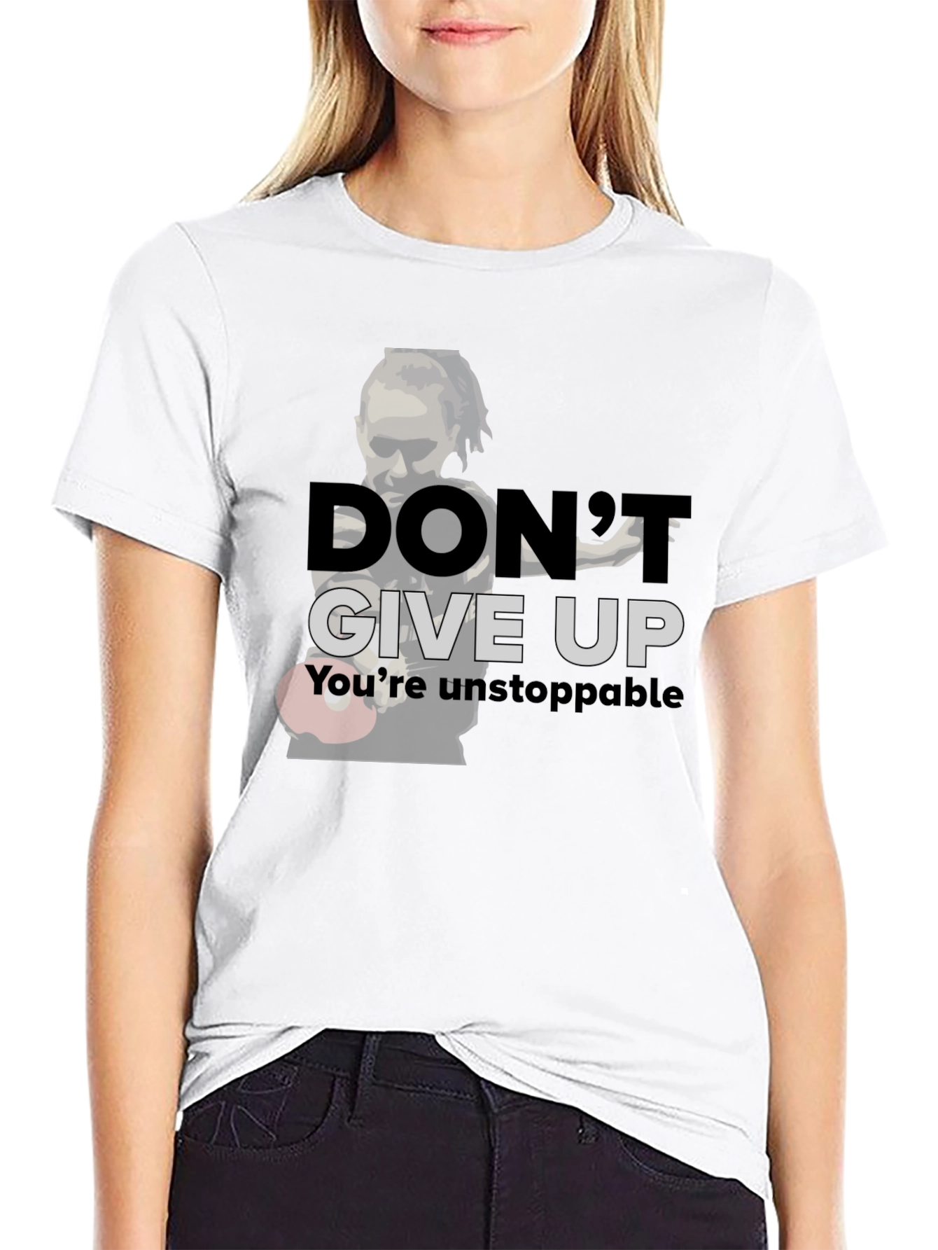 Don't Give Up T-Shirt - Boxing Motivation - 9