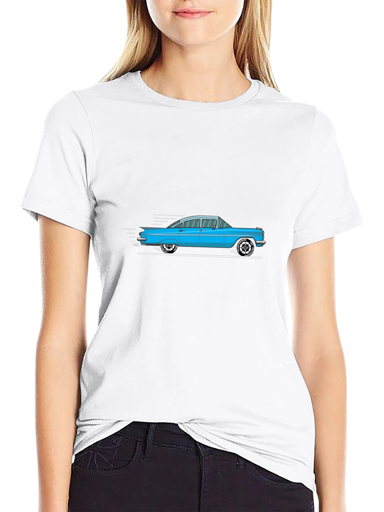 Black Vintage Car Graphic Tee - Classic Cool view 9
