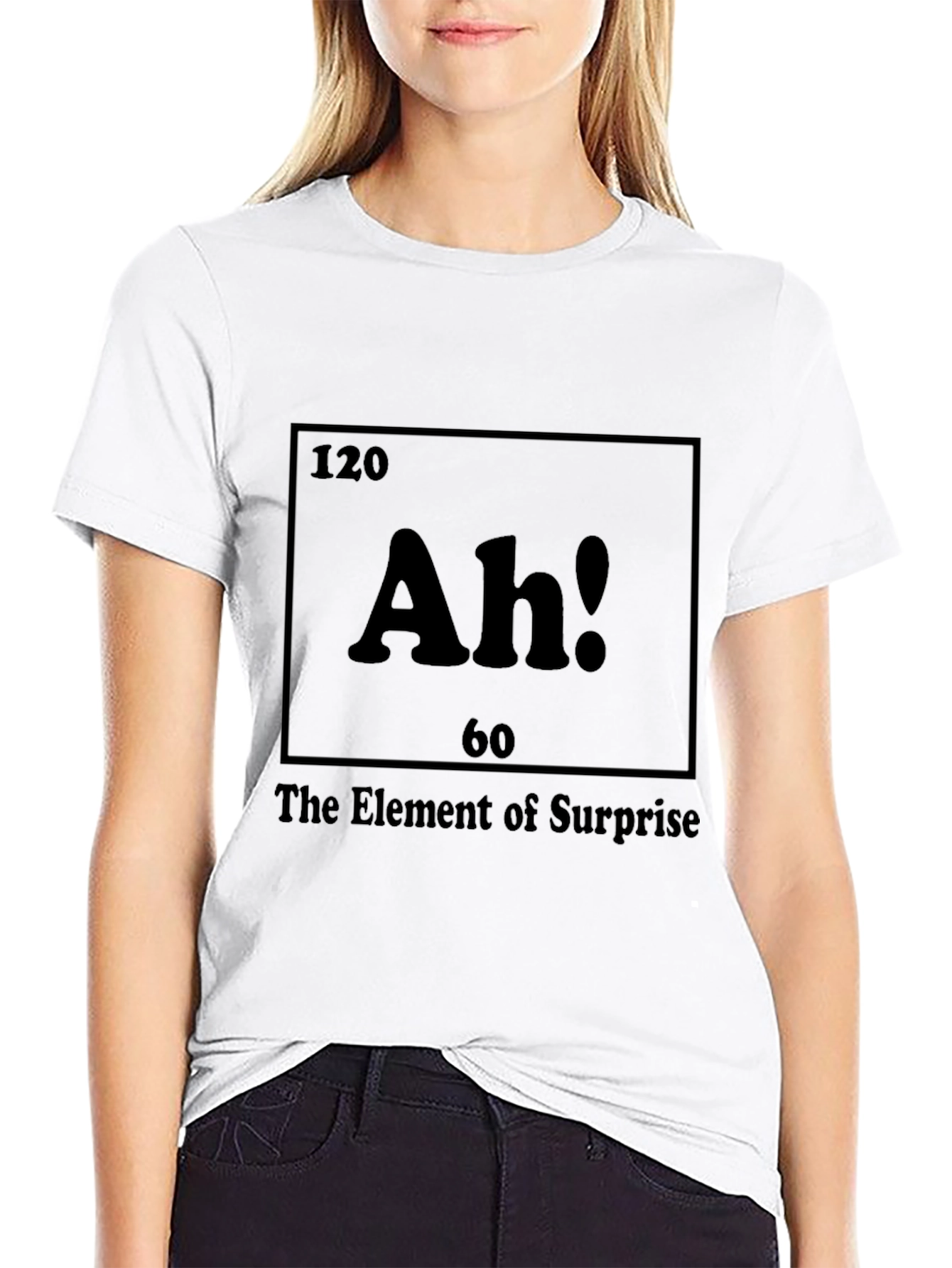 Black Element of Surprise T-Shirt - Funny Chemistry Tee view 9