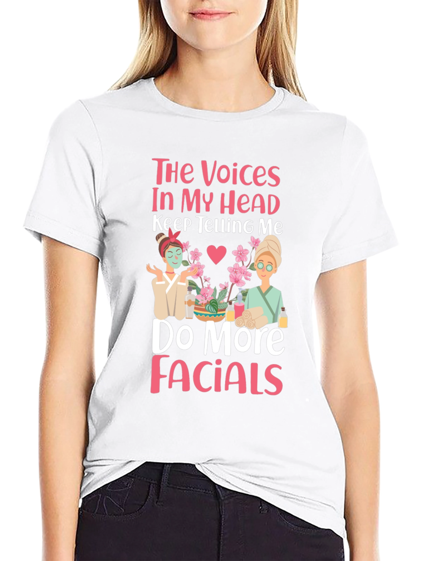 Black Voices in My Head Facials T-Shirt view 9
