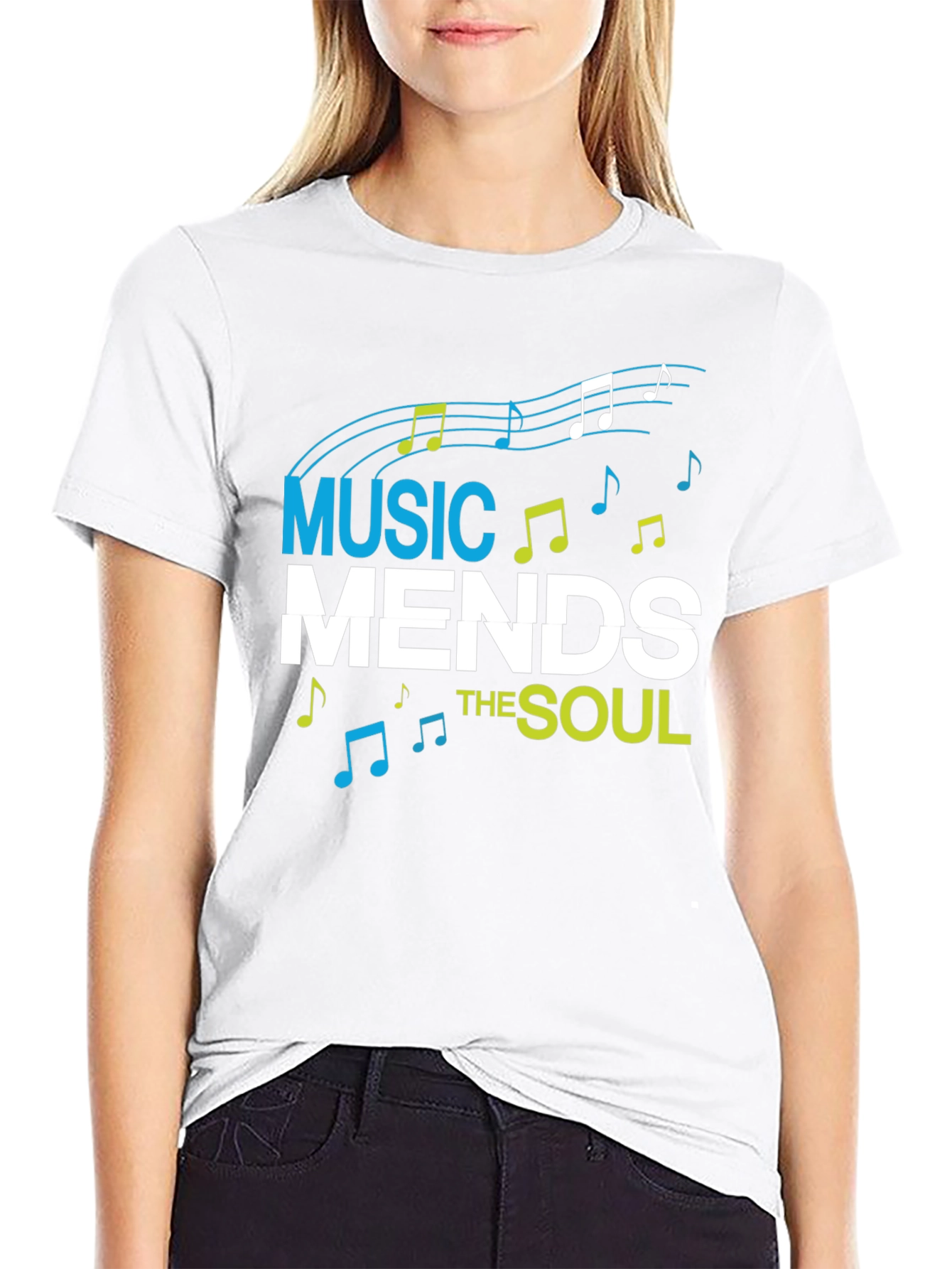 Black Music Mends the Soul Graphic Tee view 9