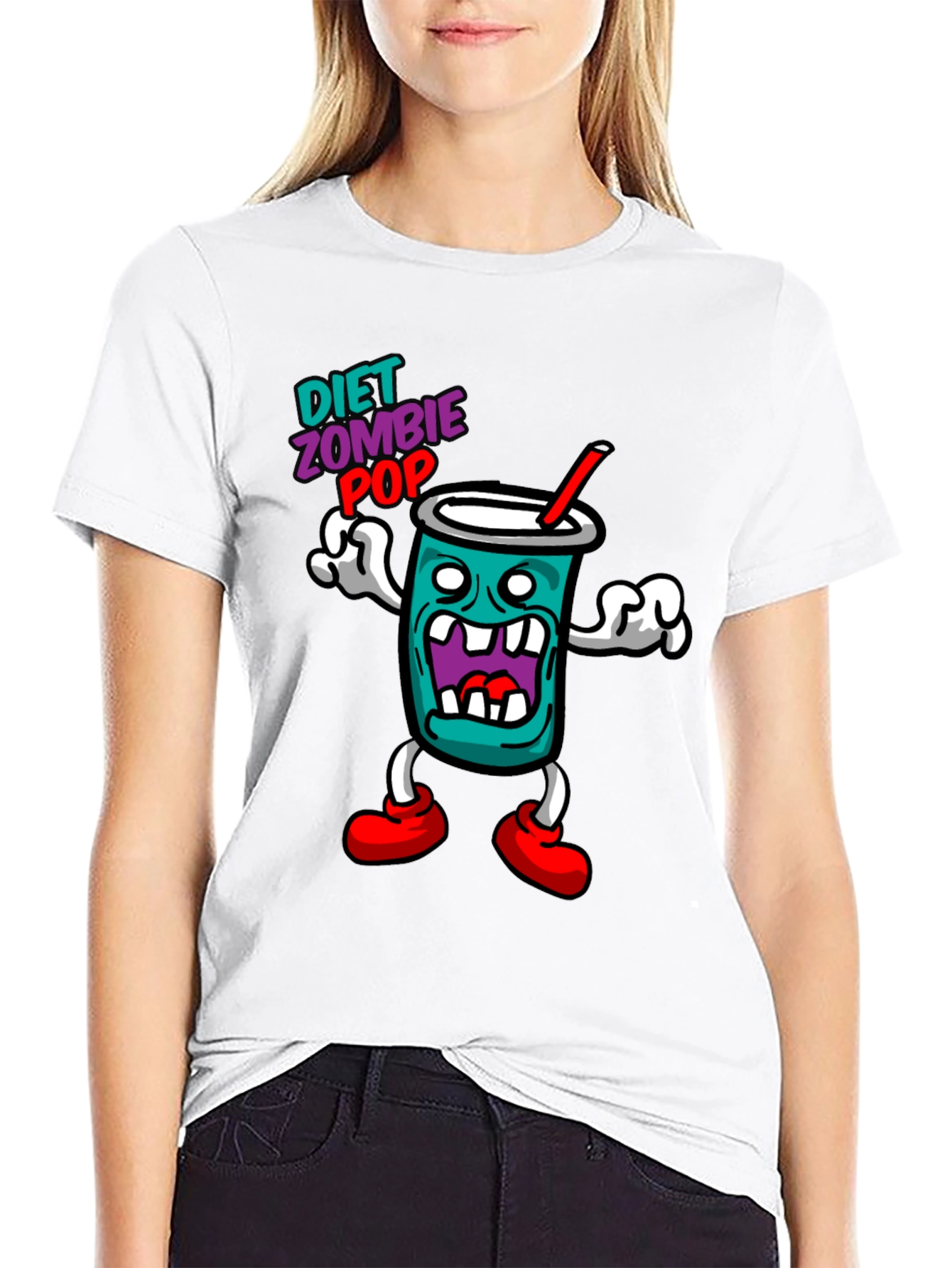 Black Diet Zombie Pop Black Graphic Tee view 9