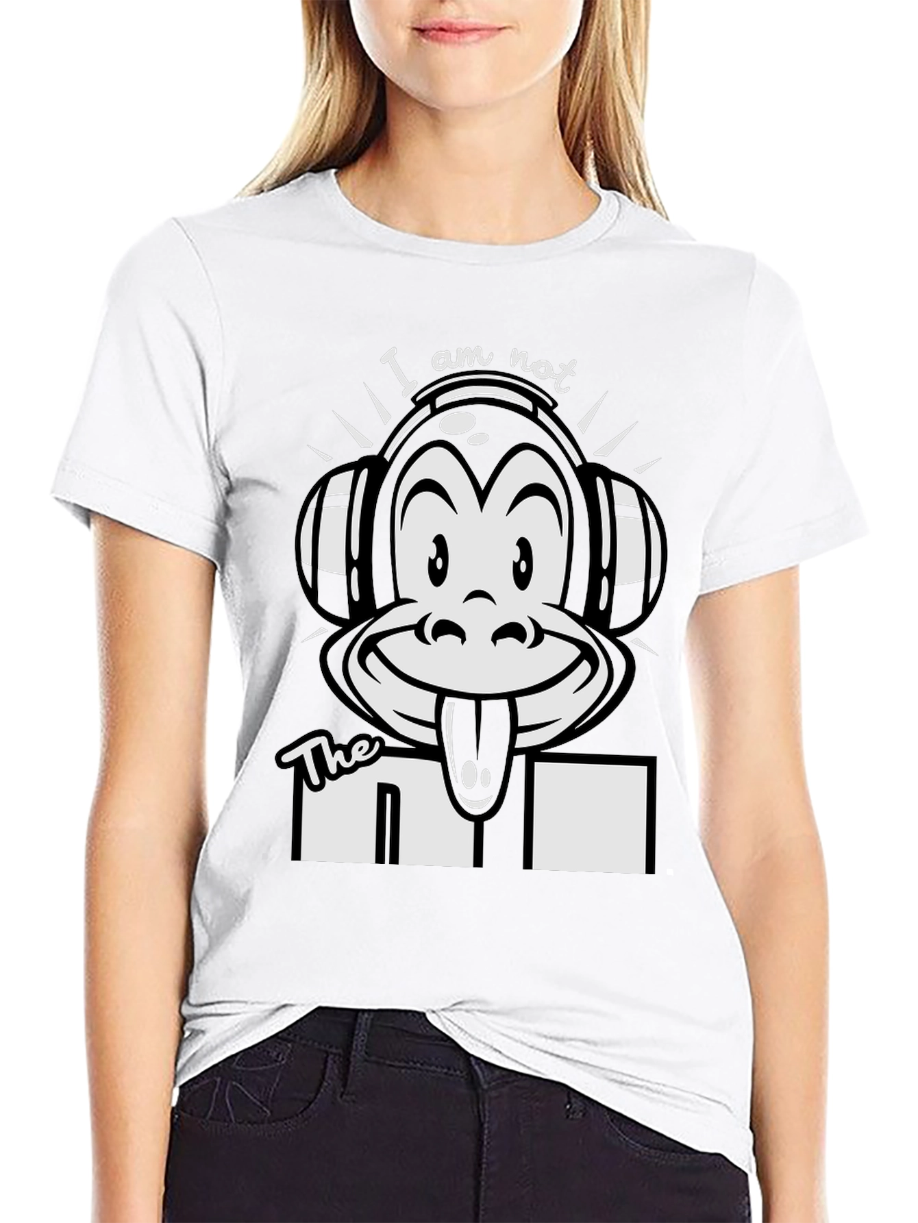 Black Monkey DJ Graphic T-Shirt - Funny Music Lover Tee view 9