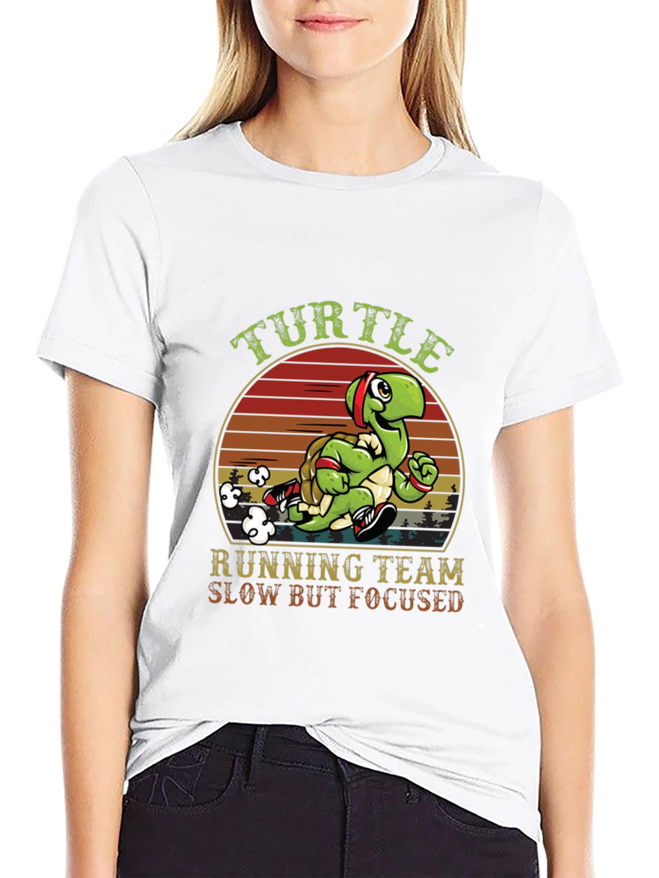 Black Turtle Running Team T-Shirt view 9