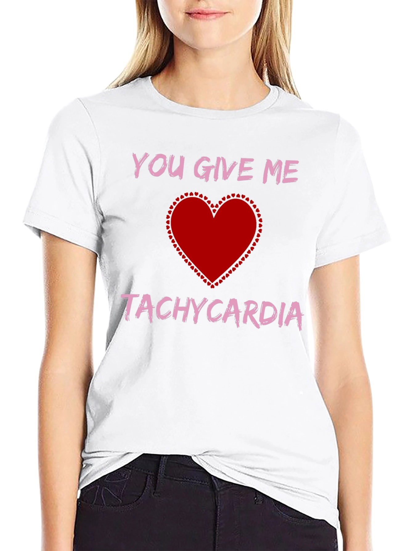 Black You Give Me Tachycardia Graphic Tee view 9