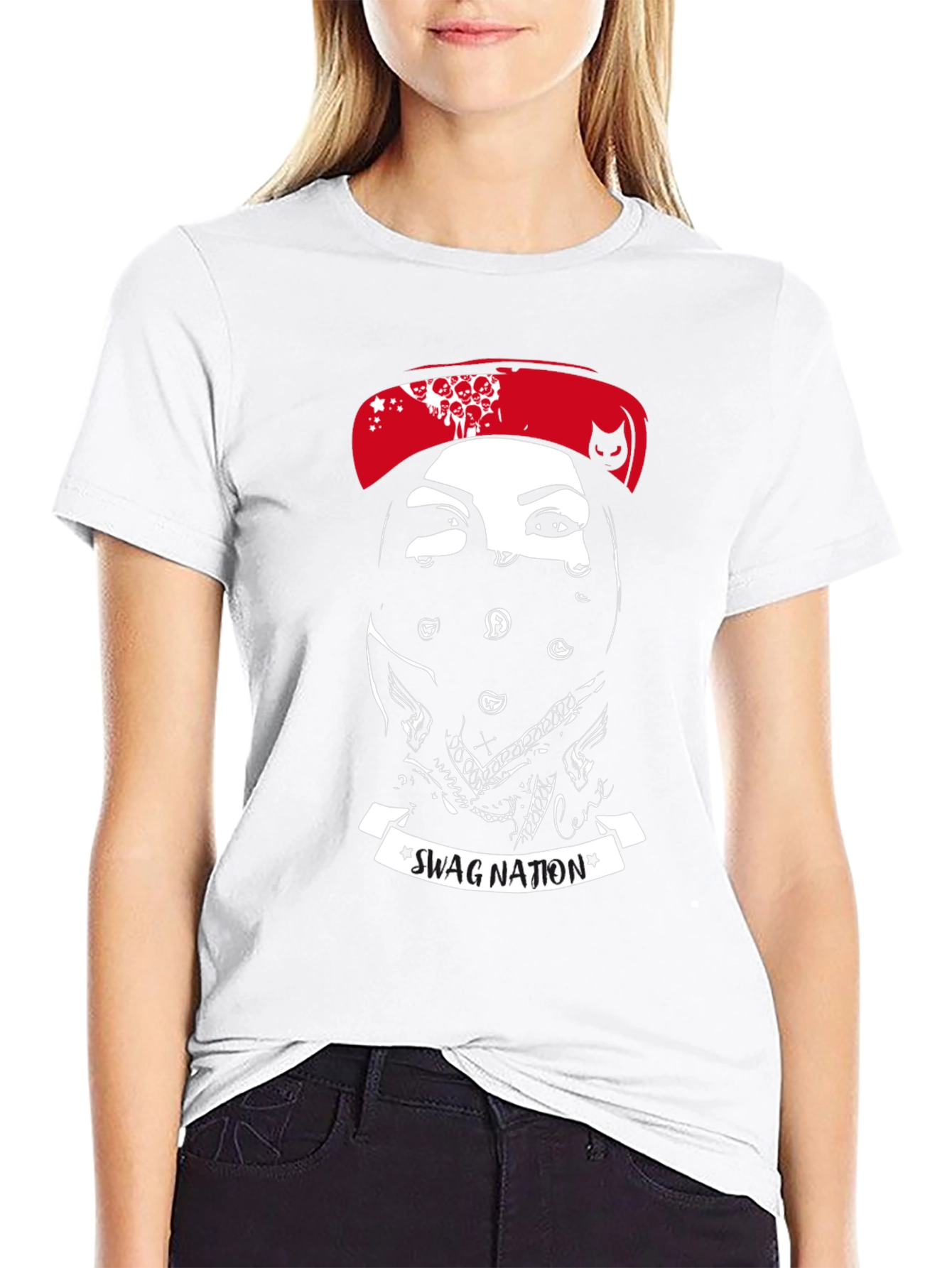 Black Swag Nation Graphic Tee - Men's Black T-Shirt view 9