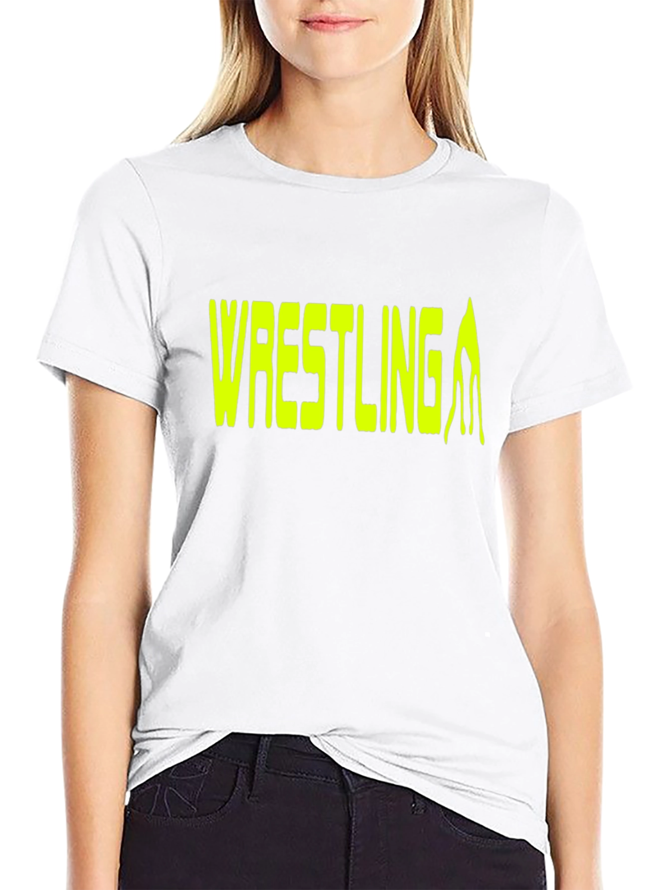 Black Wrestling Graphic T-Shirt - Black view 9
