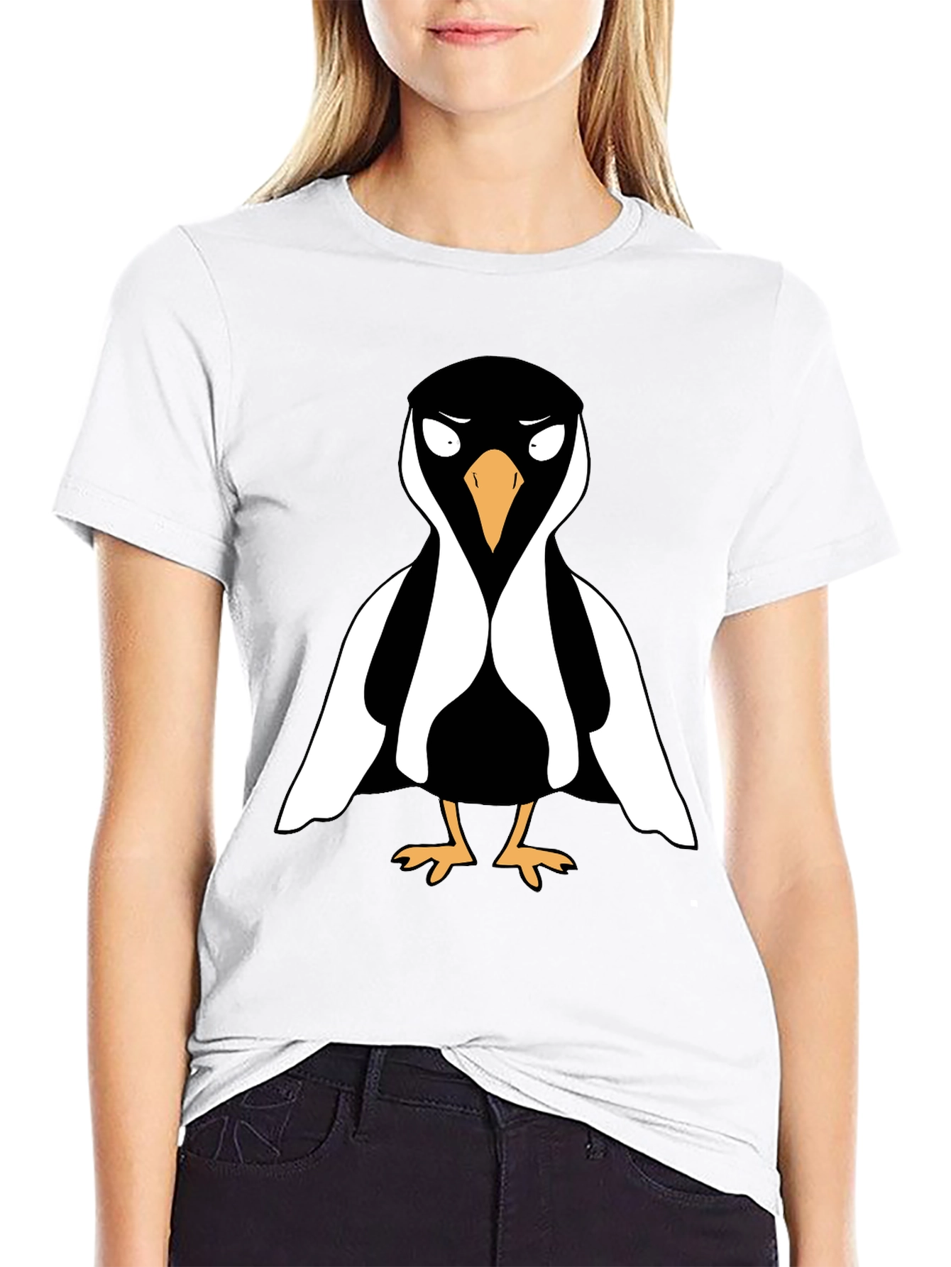 Black Cool Penguin Graphic Tee - Black T-Shirt view 9