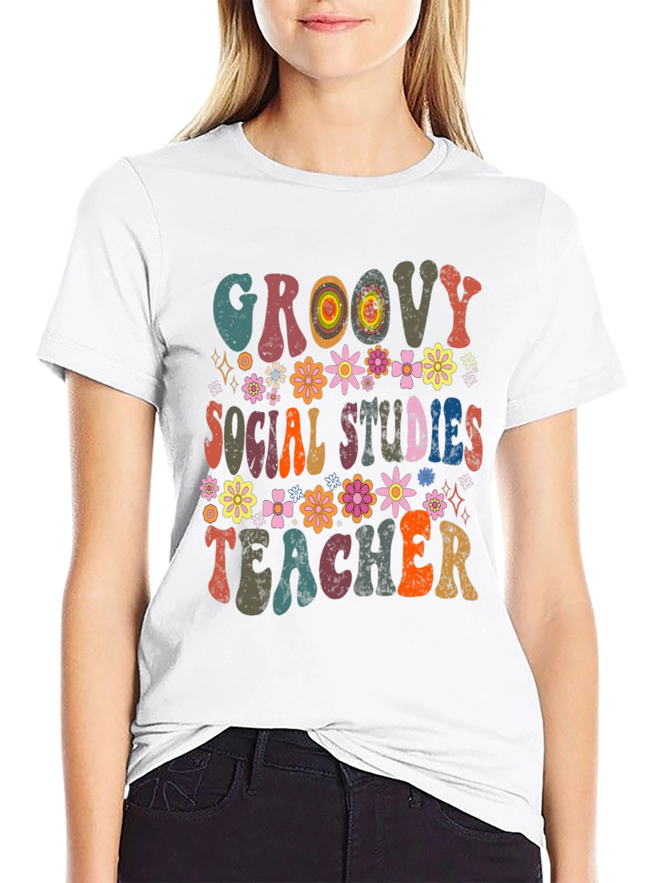 Groovy Social Studies Teacher T-Shirt - 9
