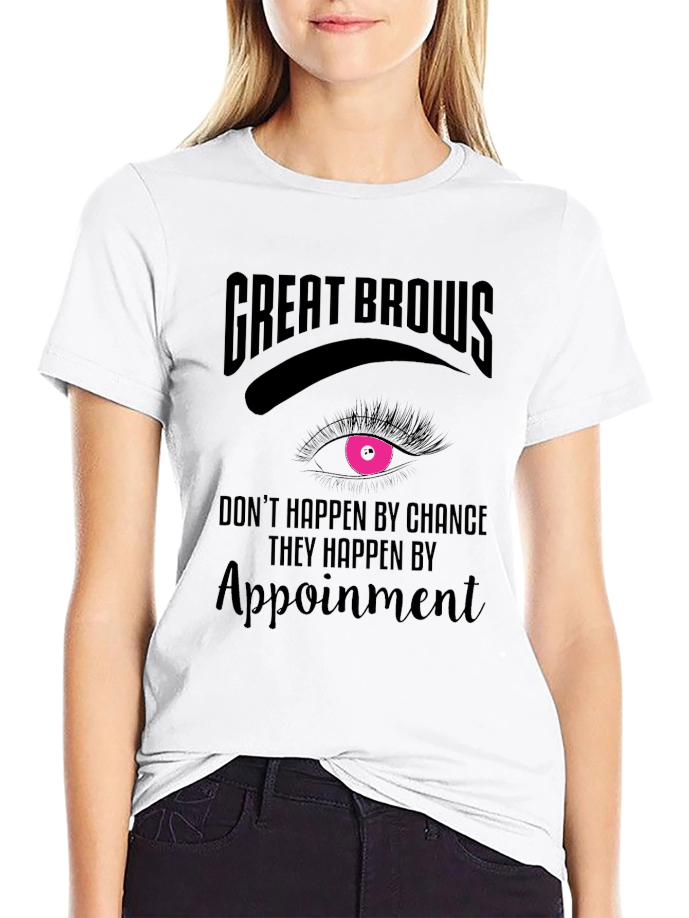 Black Great Brows Appointment T-Shirt view 9
