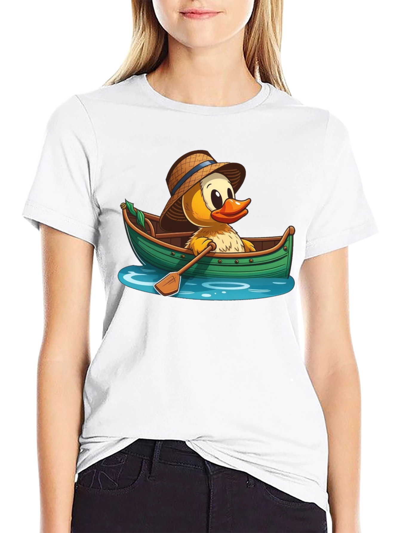 Black Duck in Boat Graphic T-Shirt view 9