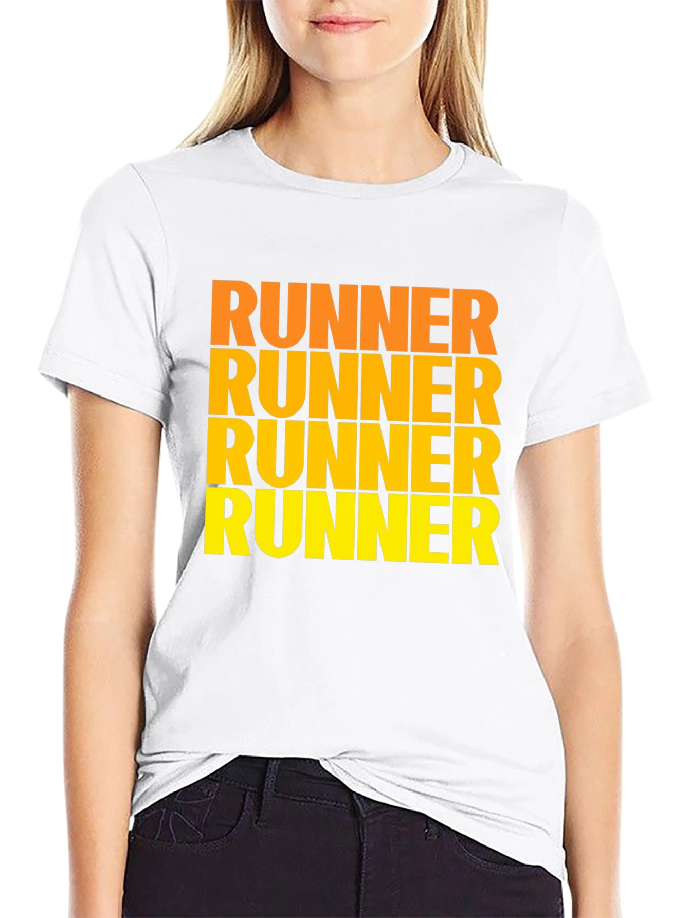 Runner Text Graphic Black T-Shirt - 9