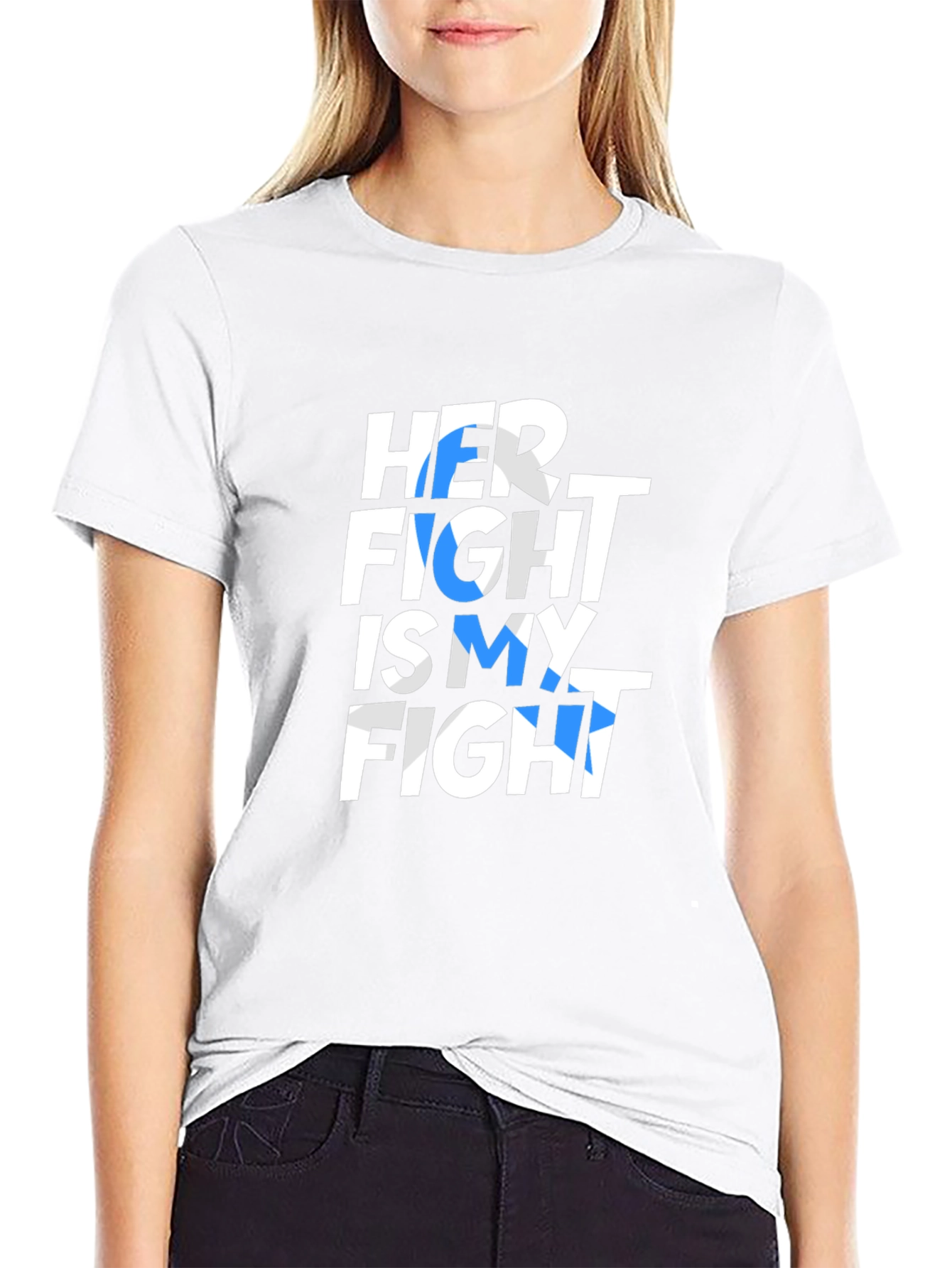 Black Her Fight is My Fight T-Shirt view 9