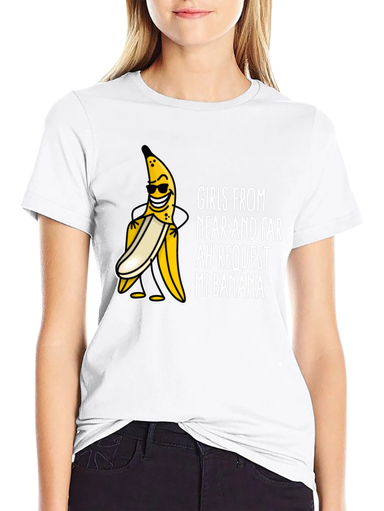 Black Girls Want My Banana T-Shirt view 9