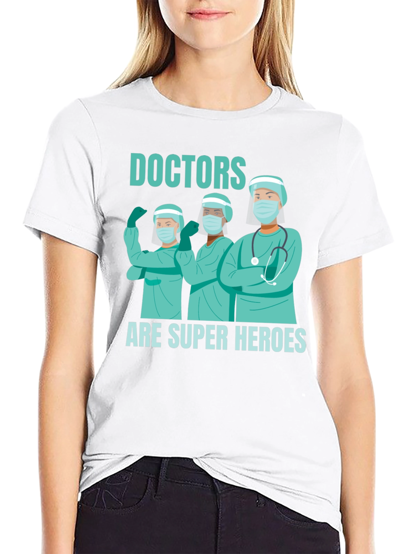 Black Doctors Are Super Heroes T-Shirt view 9