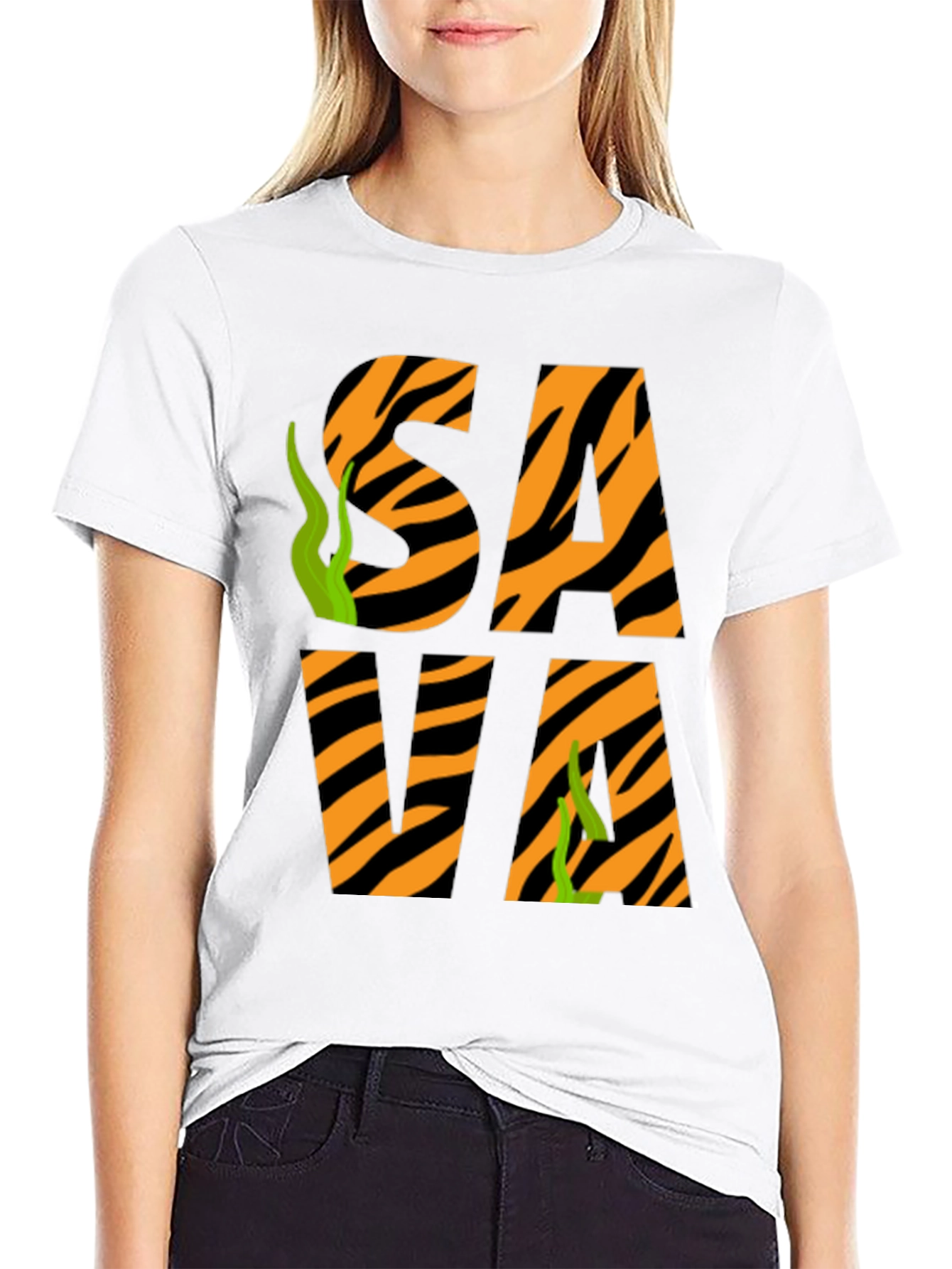 Black Sava Tiger Stripe T-Shirt view 9