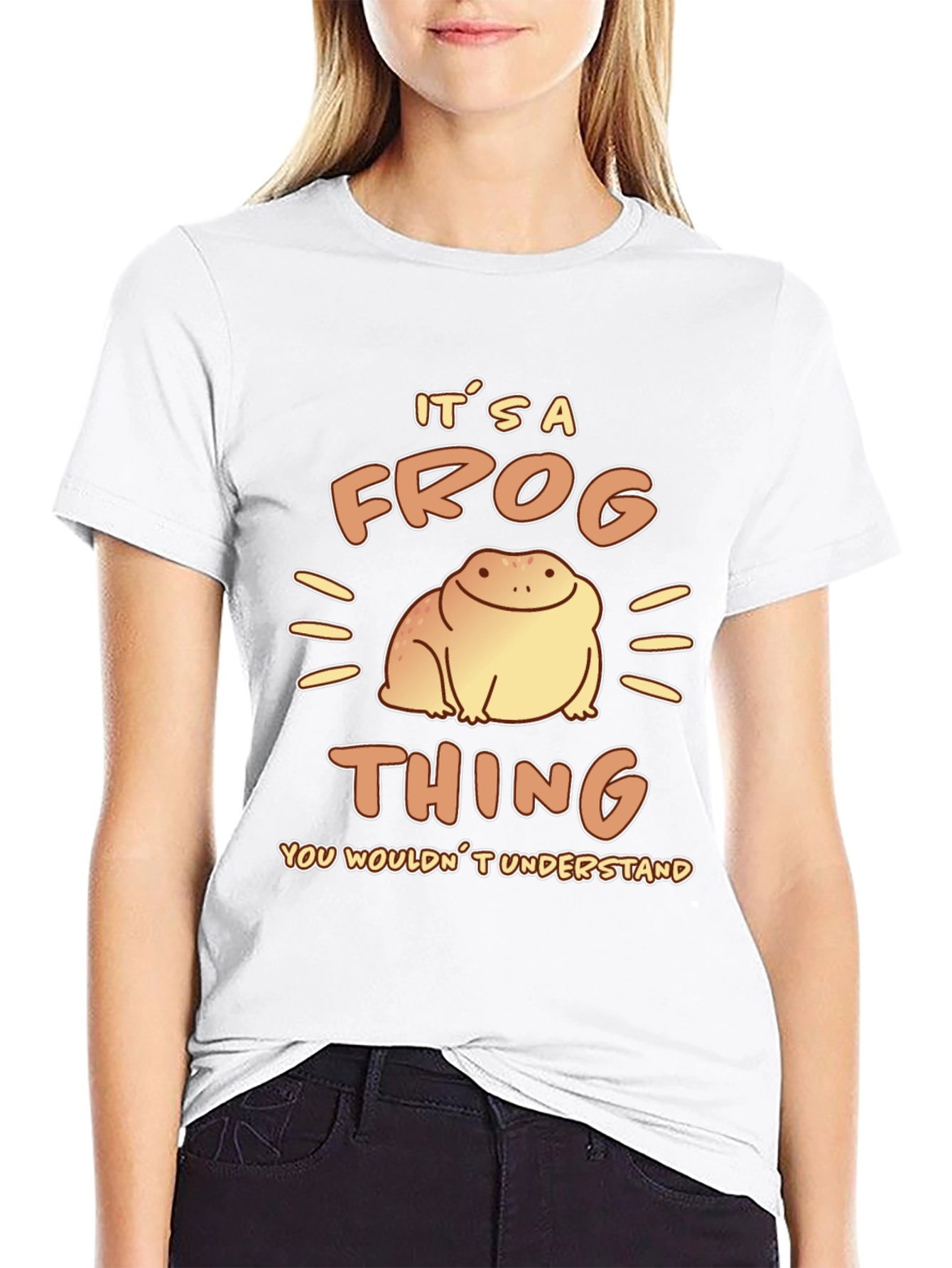 Black It's a Frog Thing T-Shirt view 9
