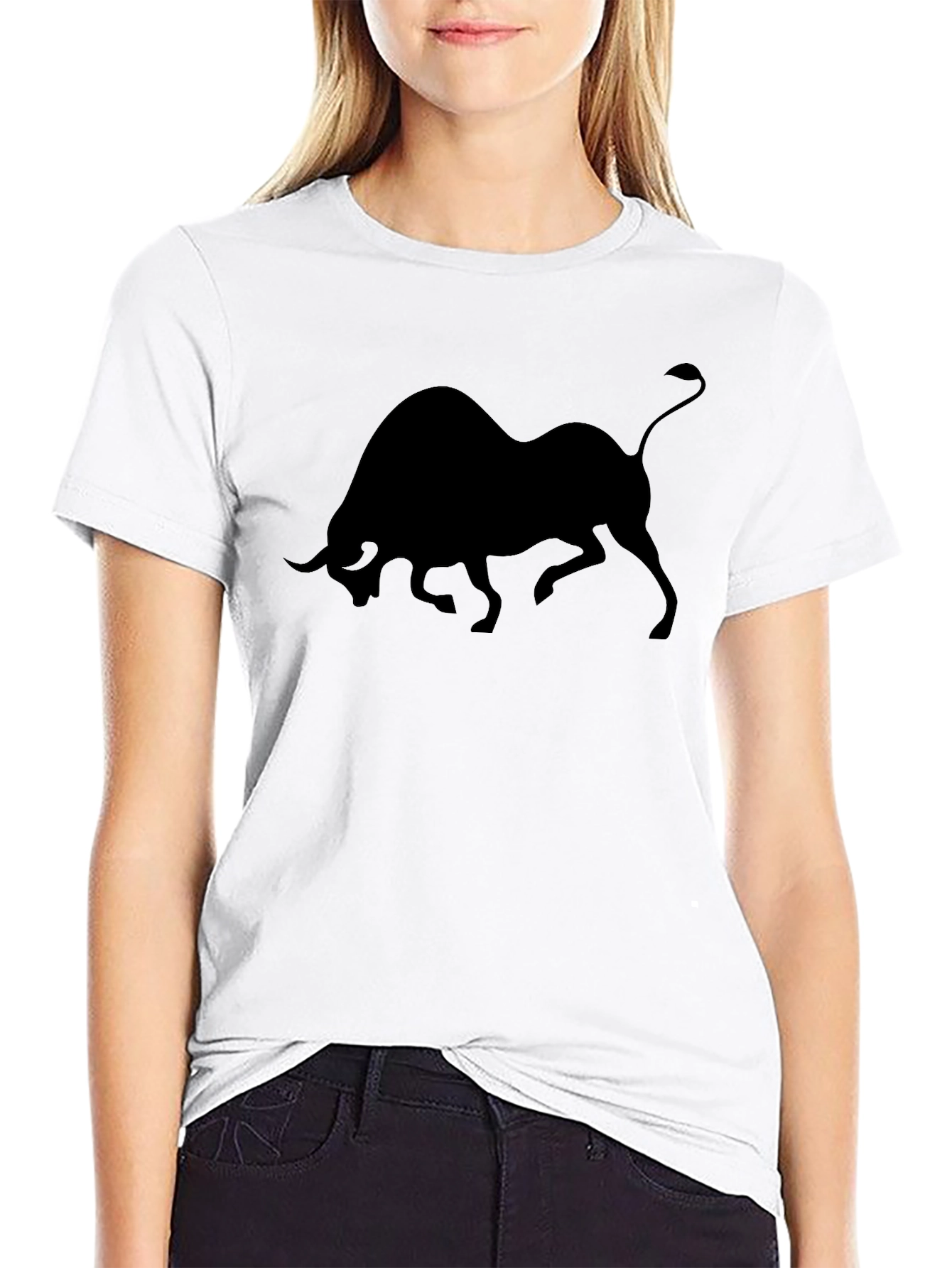 Black Black Bull Graphic Tee - Modern Style view 9