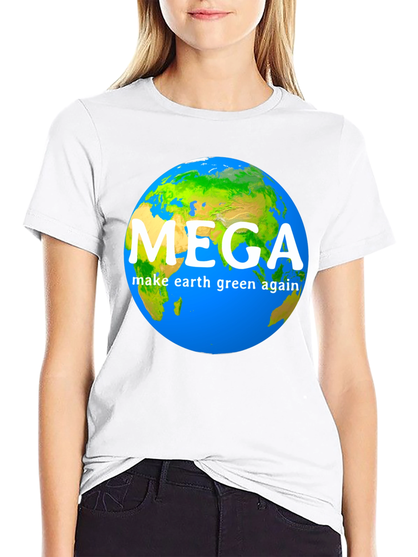 Black MEGA Make Earth Green Again T-Shirt view 9