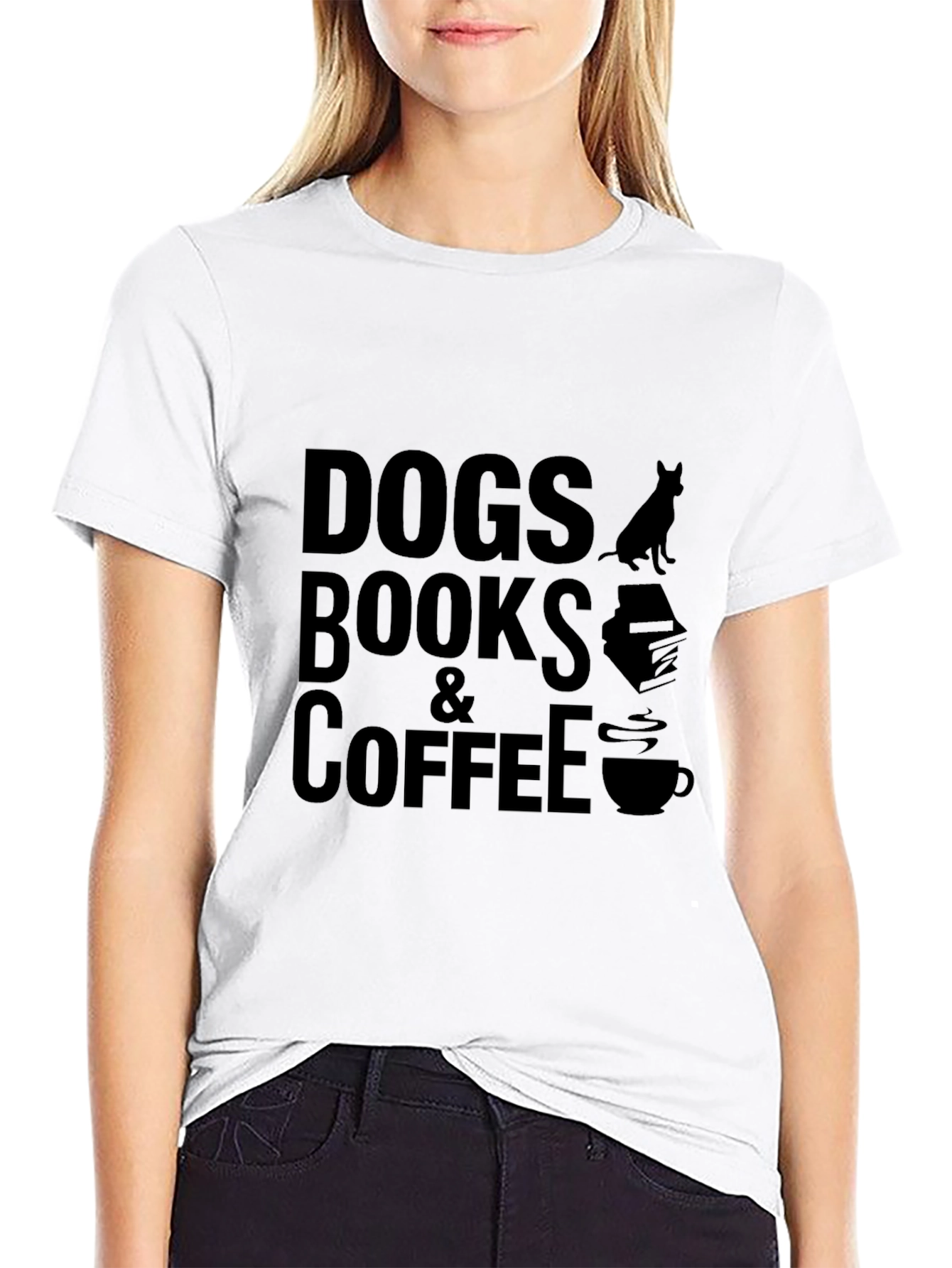 Black Dogs Books & Coffee Graphic Tee view 9