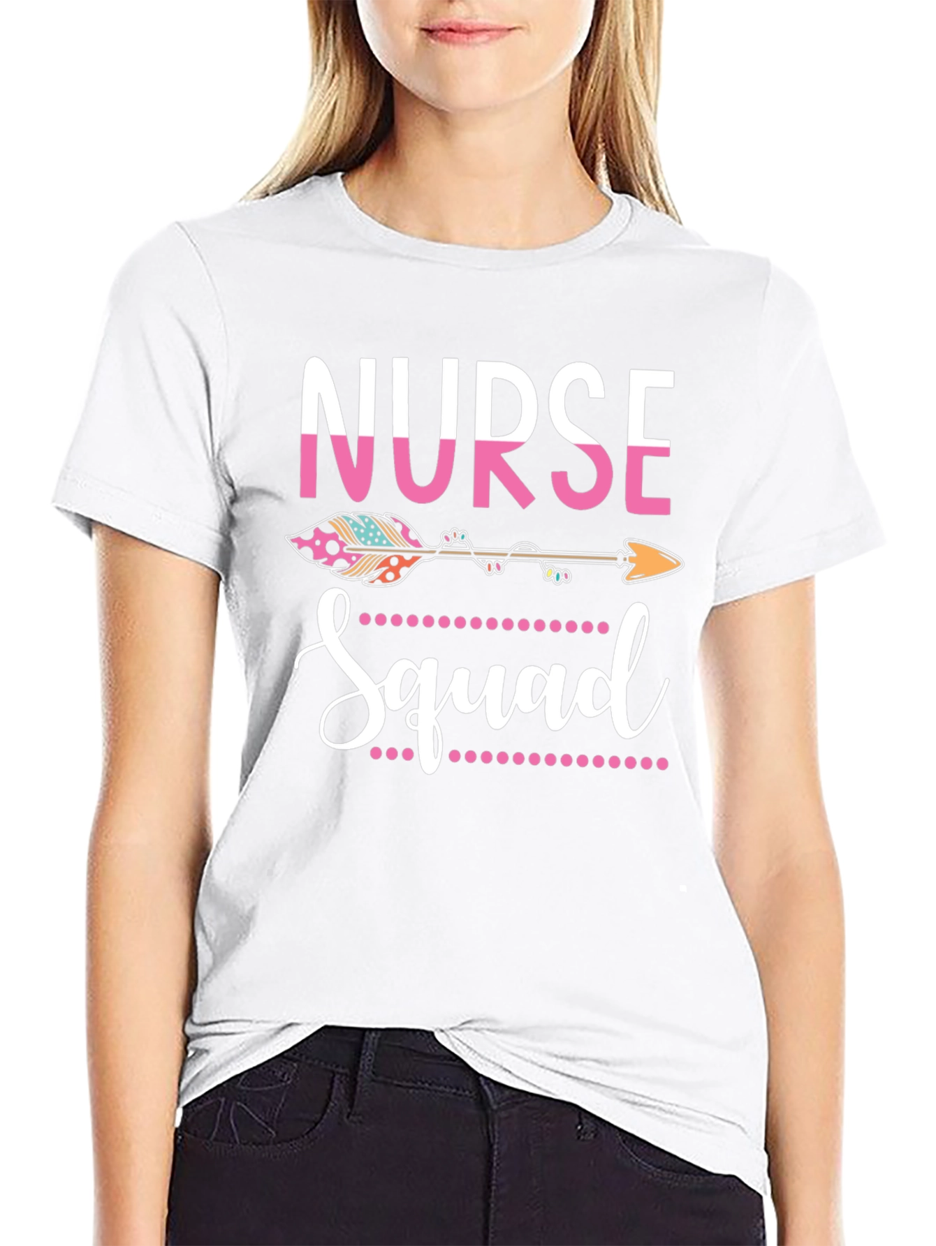 Black Nurse Squad Graphic Tee - Comfort and Style view 9