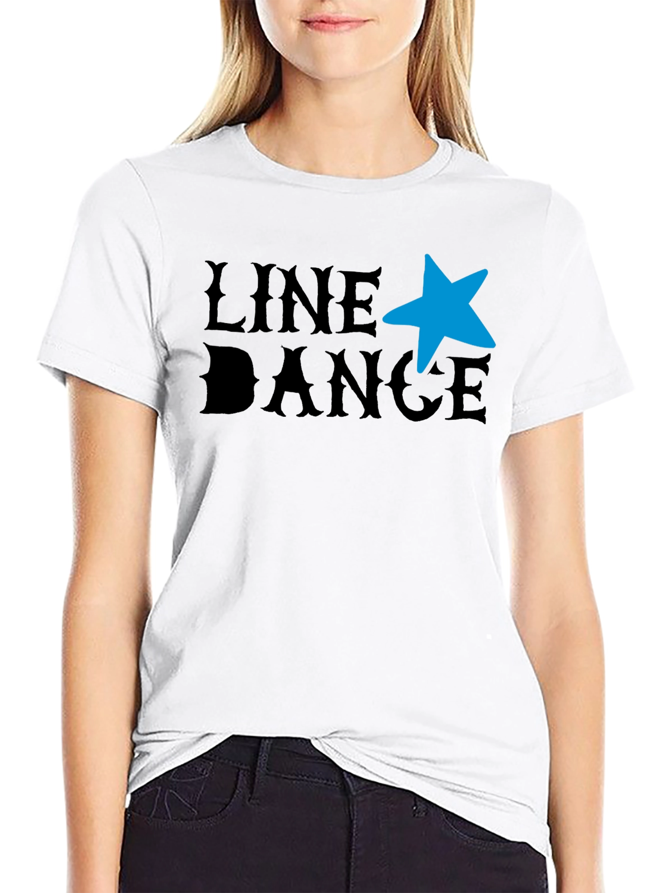 Black Line Dance T-Shirt - Western Star Graphic Tee view 9