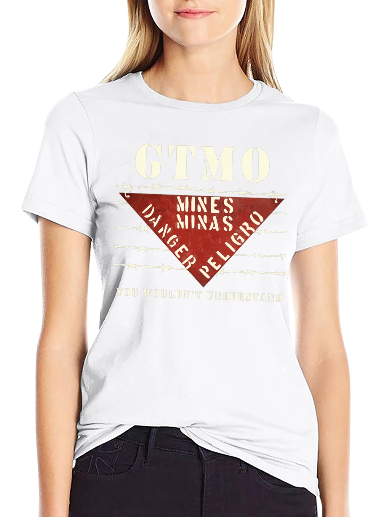 Black GTMO Danger Mines T-Shirt - You Wouldn't Understand view 9