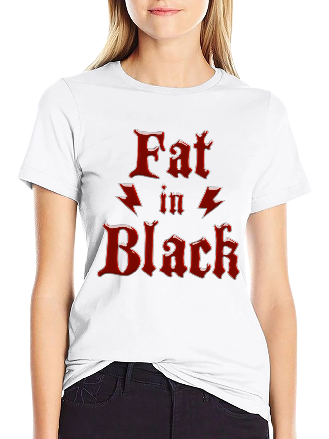 Black Fat In Black Graphic T-Shirt view 9