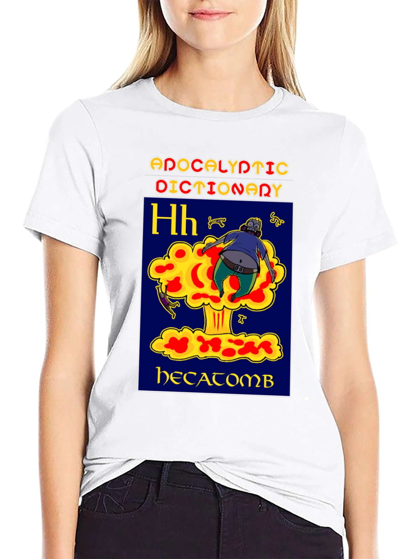 Black Apocalyptic Dictionary Hecatomb T-Shirt view 9