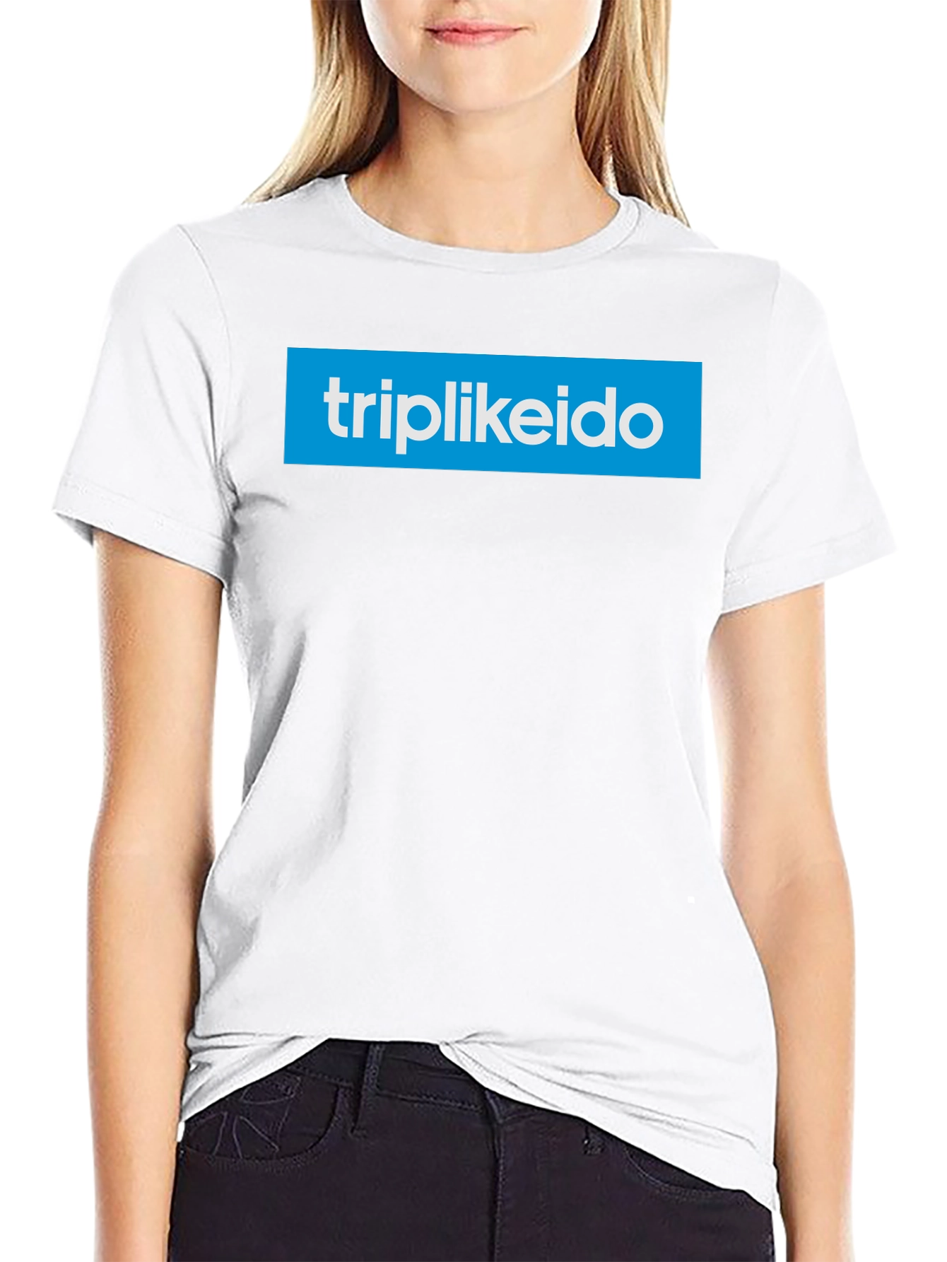 Black Triplikeido Logo Black T-Shirt view 9